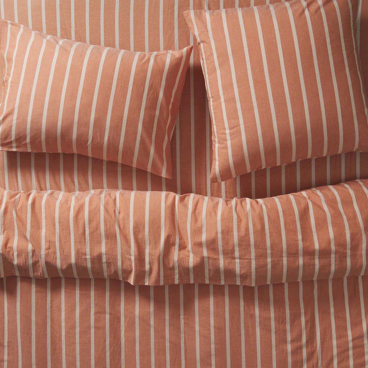 Abrielle Cotton Pillowcase Set - Creme Caramel - Image 4