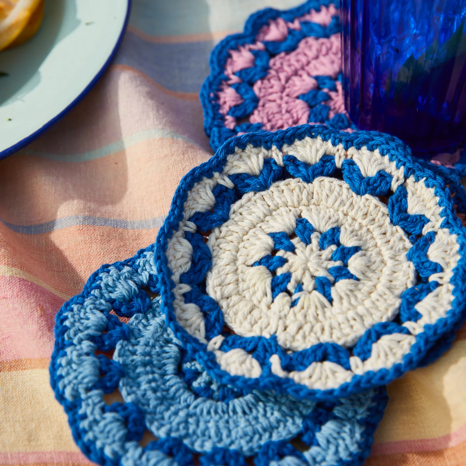 Aditi Crochet Coaster Set - Image 7