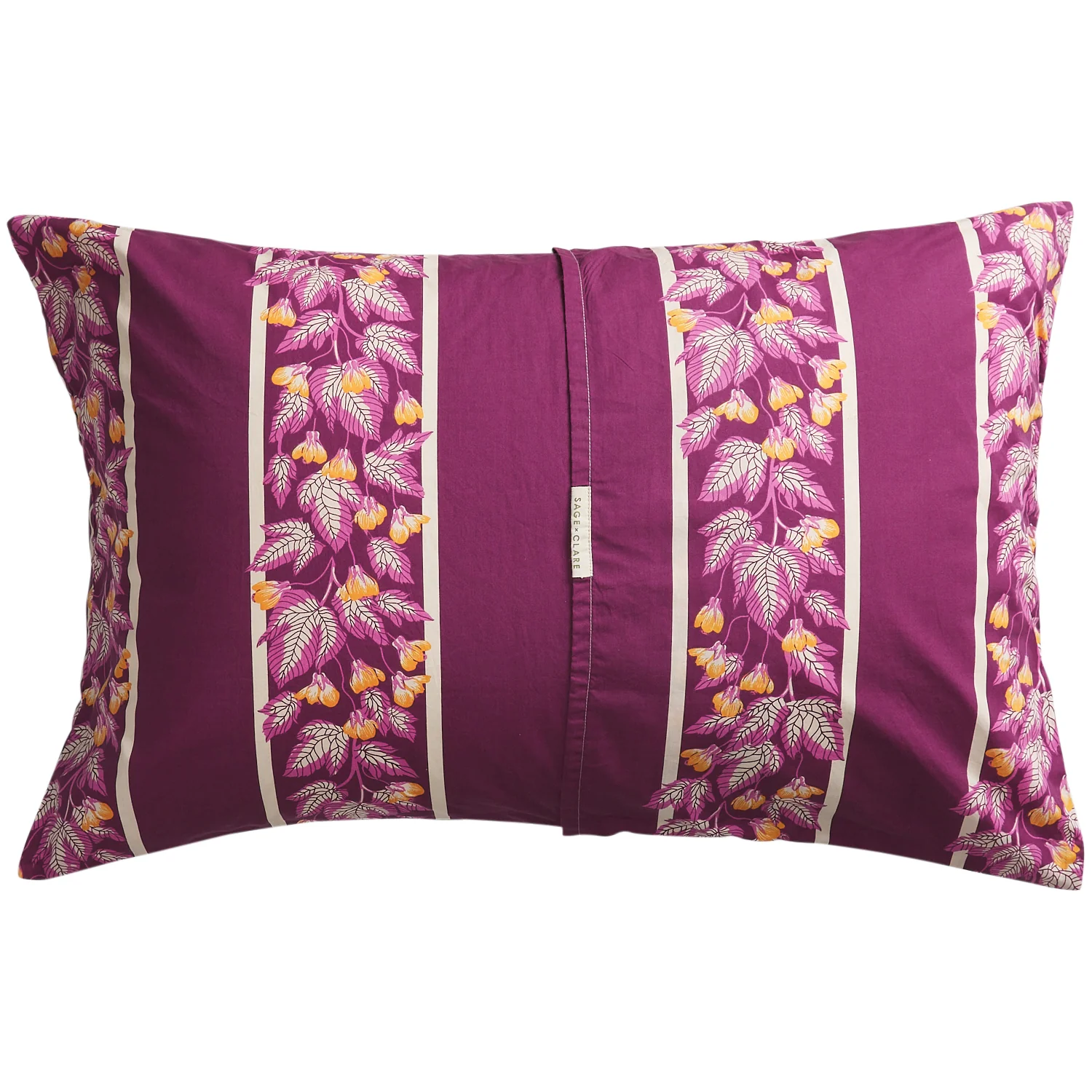Agata Cotton Pillowcase Set - Mulberry - Image 10