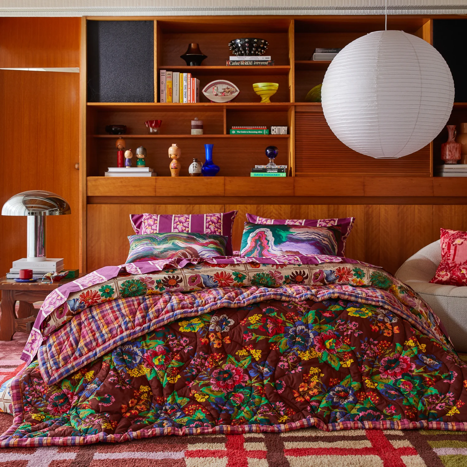 Agata Cotton Sheets - Mulberry - Image 6