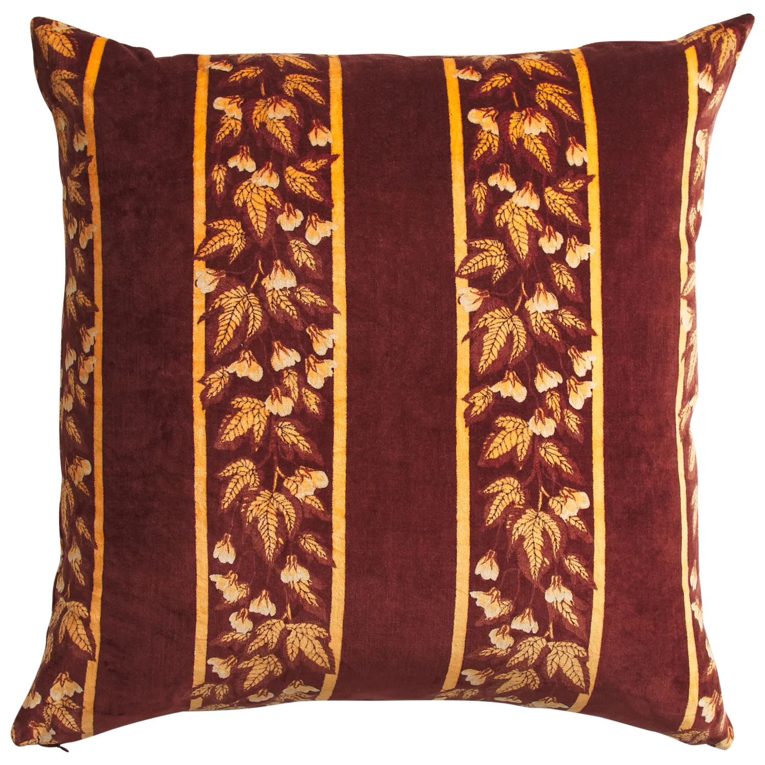 Agata Velvet Cushion - Rosewood