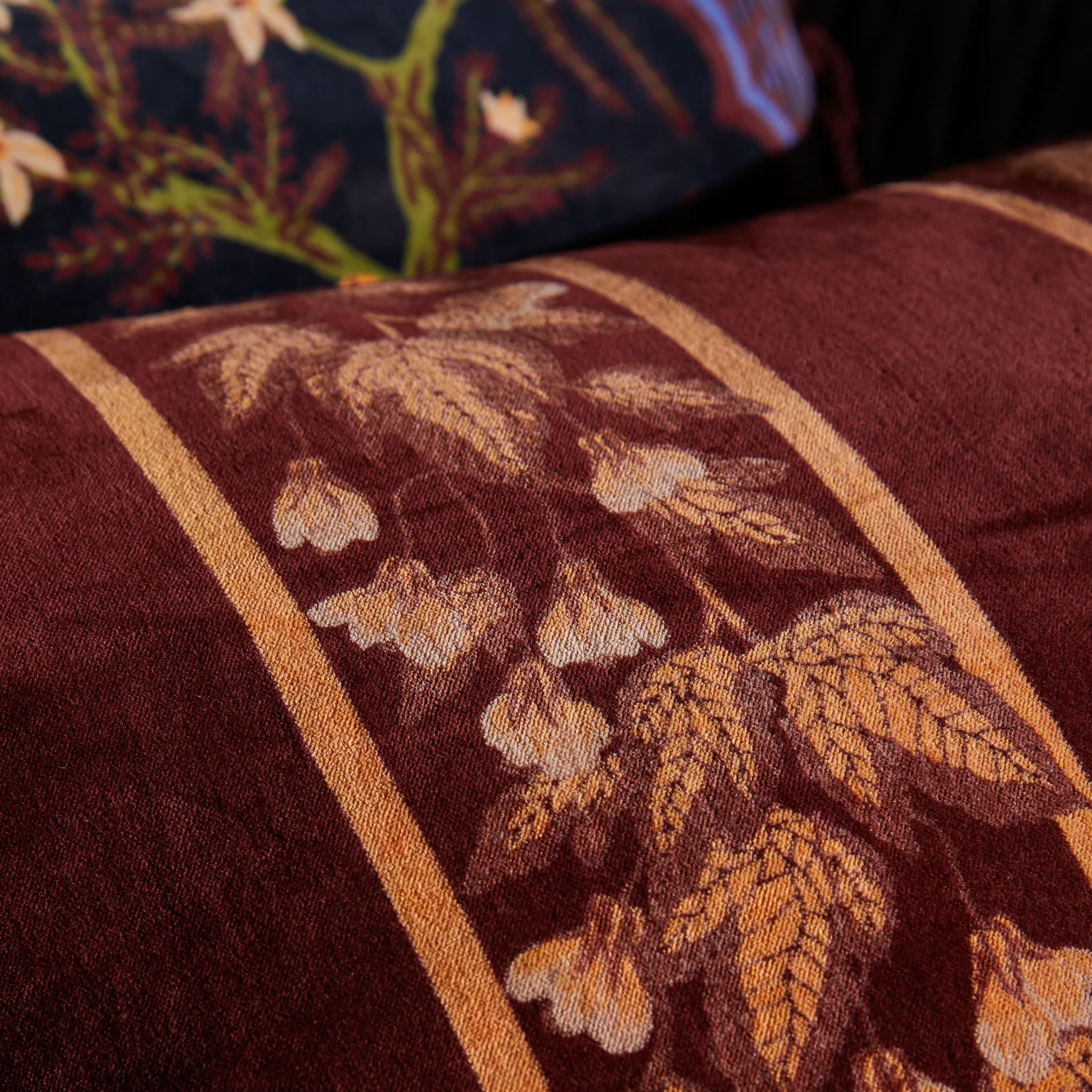 Agata Velvet Cushion - Rosewood - Image 3