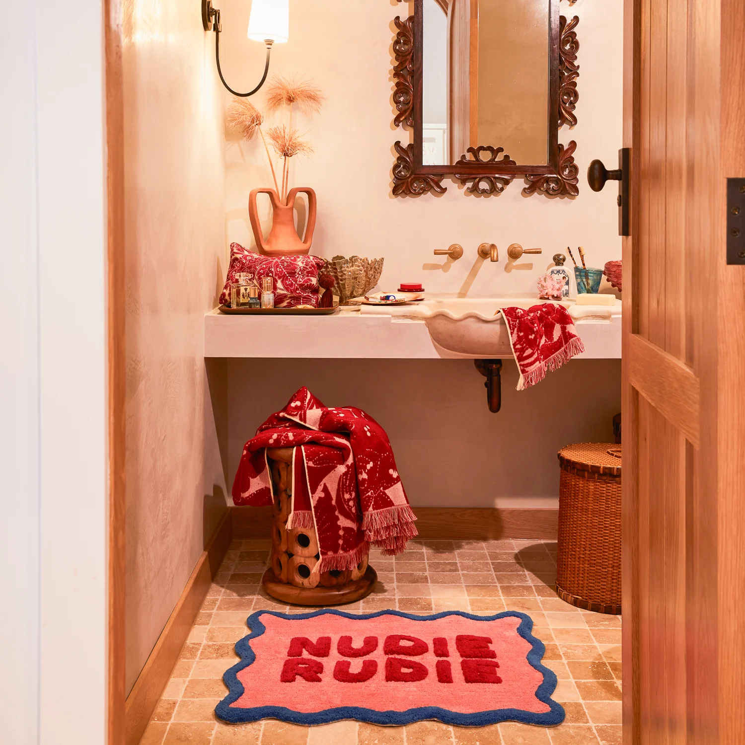 Amalie Nudie Bath Mat - Hibiscus - Image 5