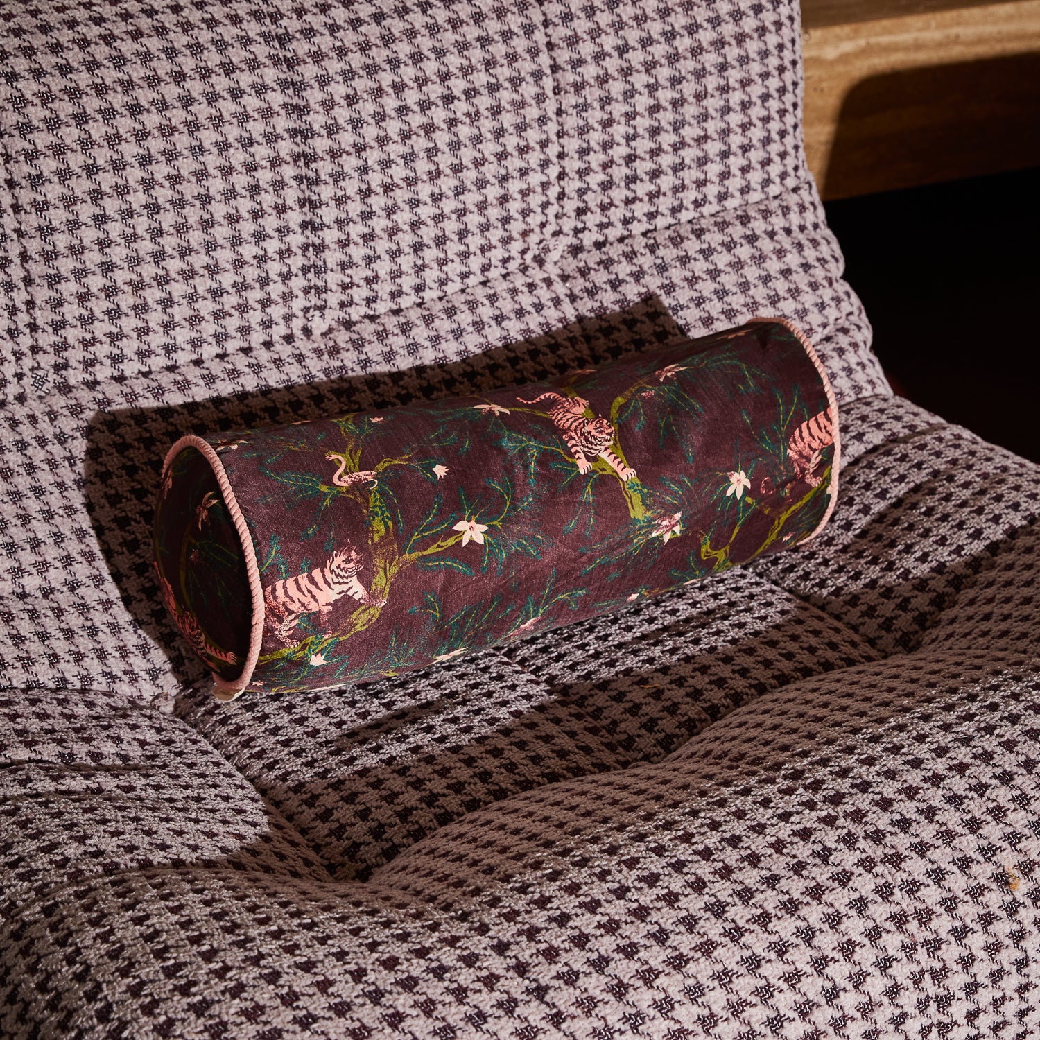 Andrea Bolster Cushion - Rosewood - Image 6