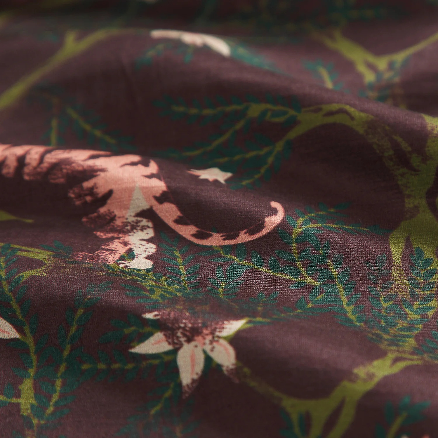 Andrea Linen-Silk Pillowcase - Rosewood - Image 6