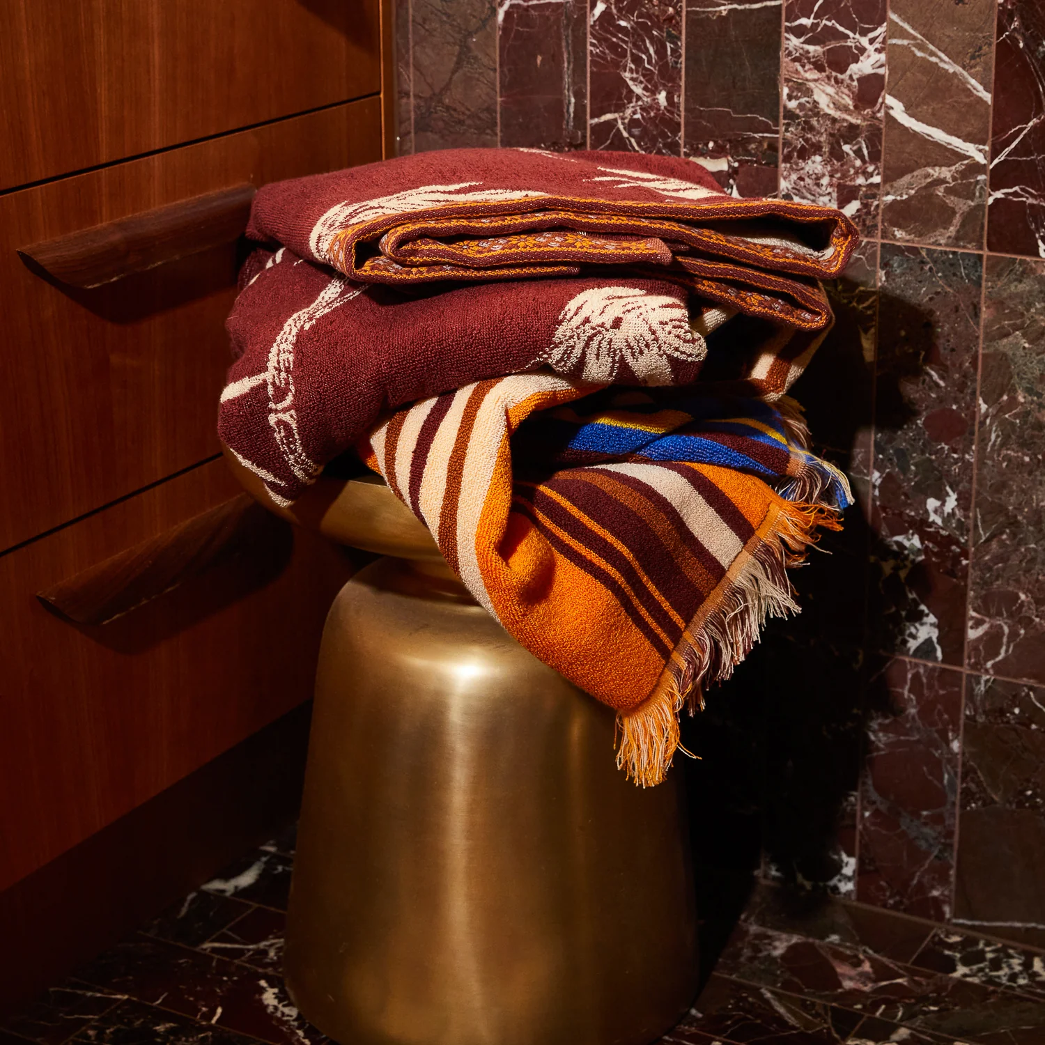 Aneta Bath Sheet - Rosewood - Image 6