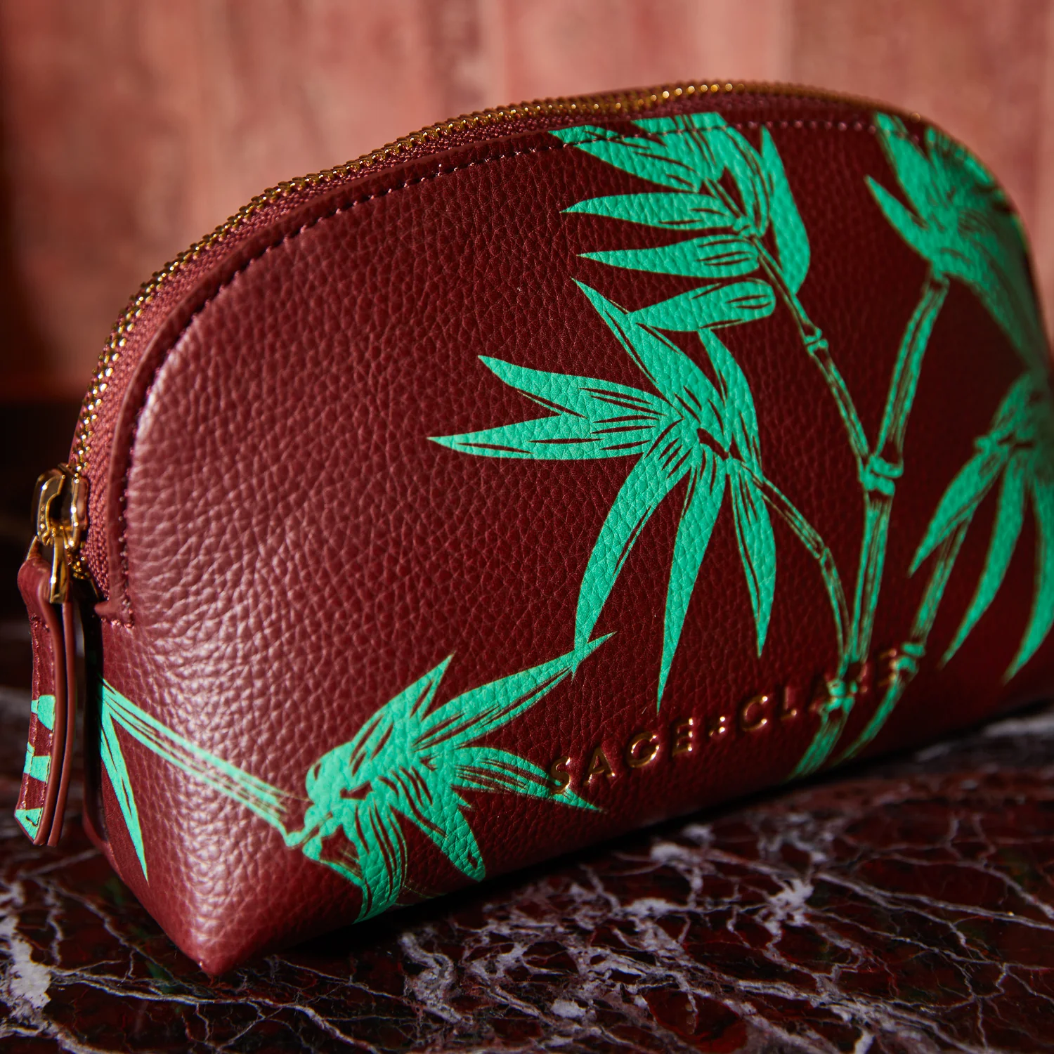 Aneta Cosmetic Pouch - Rosewood - Image 5