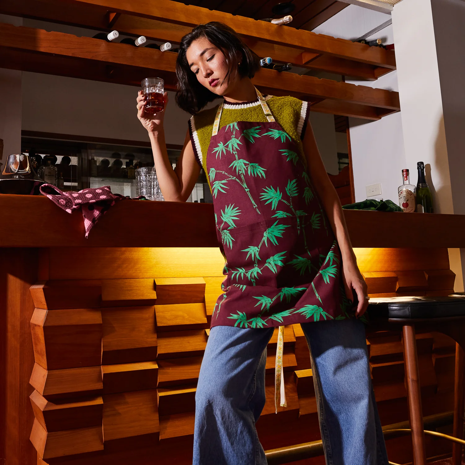 Aneta Cotton Apron - Image 4