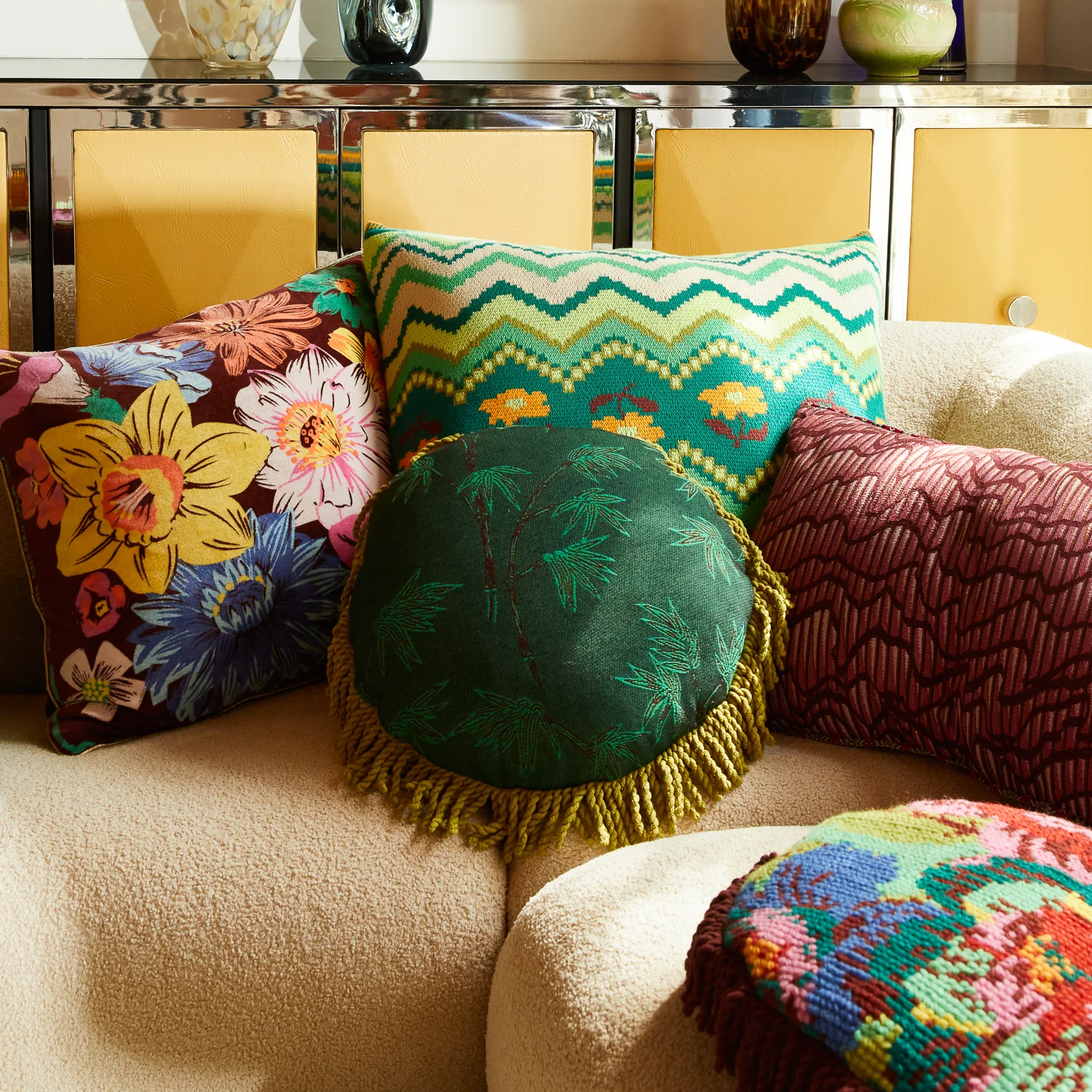 Aneta Jacquard Cushion - Image 2