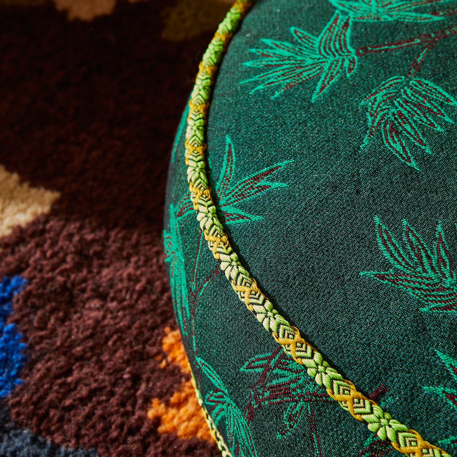 Aneta Jacquard Floor Cushion - Image 3