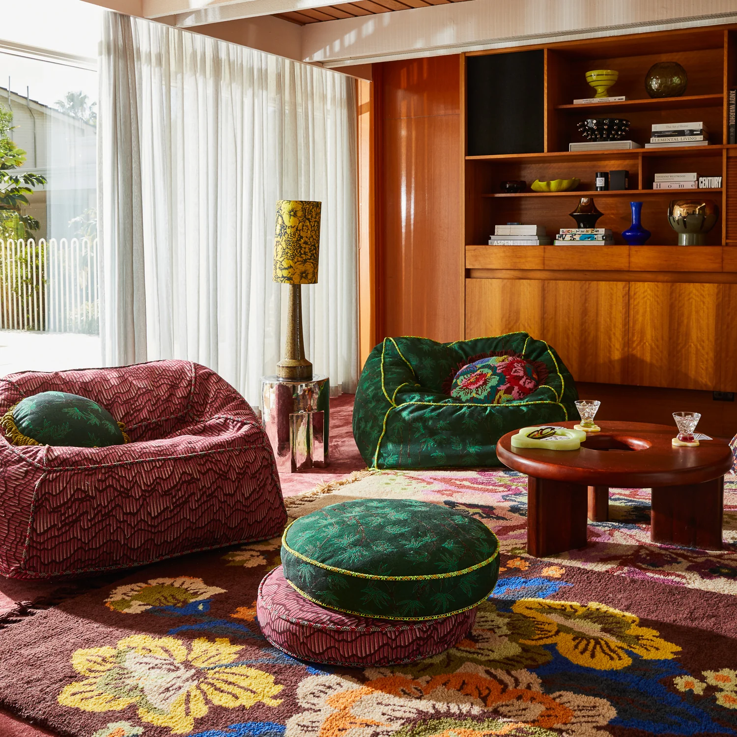Aneta Jacquard Floor Cushion - Image 4
