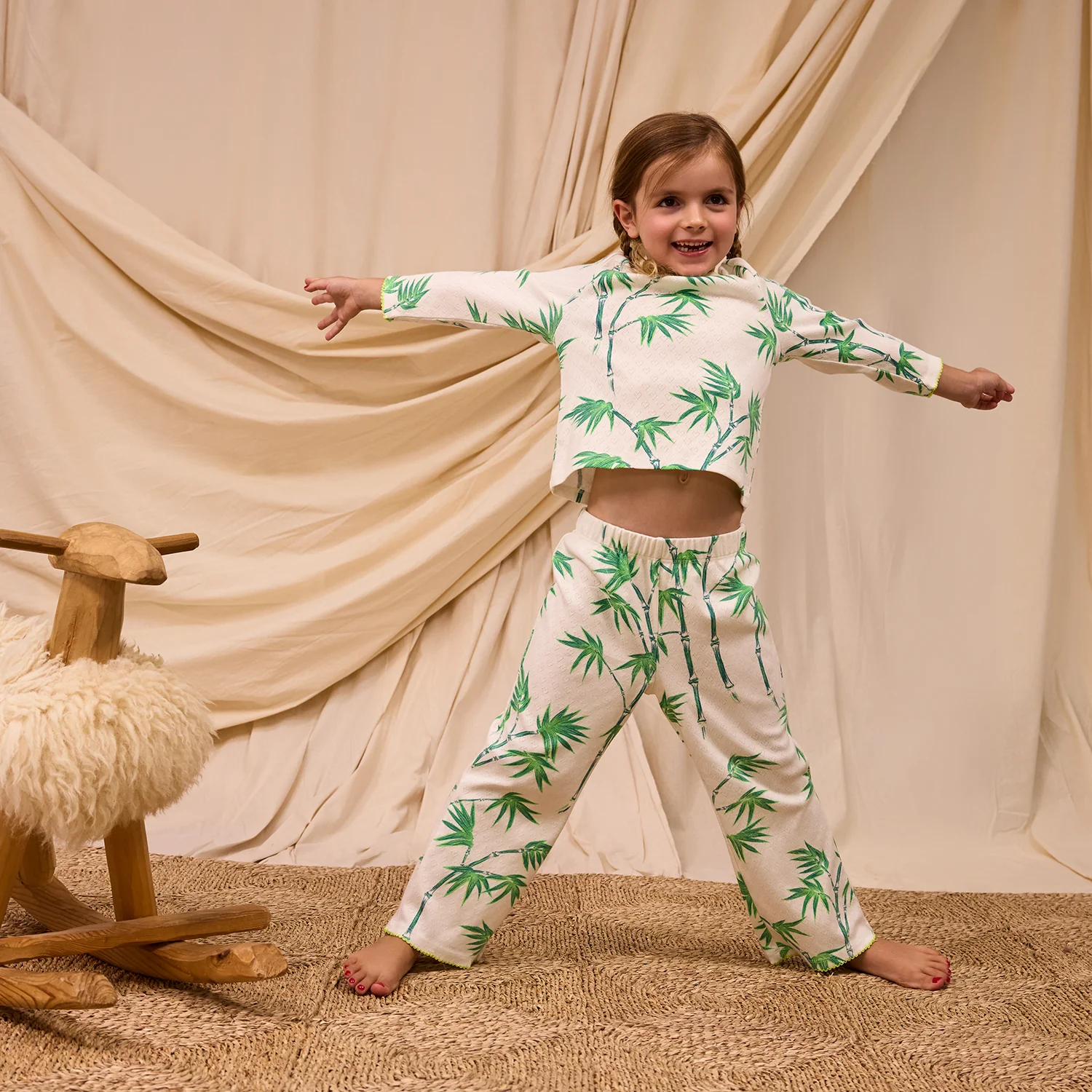 Aneta Kids Pointelle Pyjama Set - Image 2