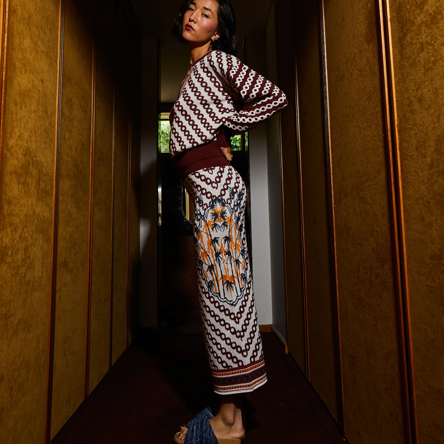Aneta Knit Maxi Skirt - Image 2