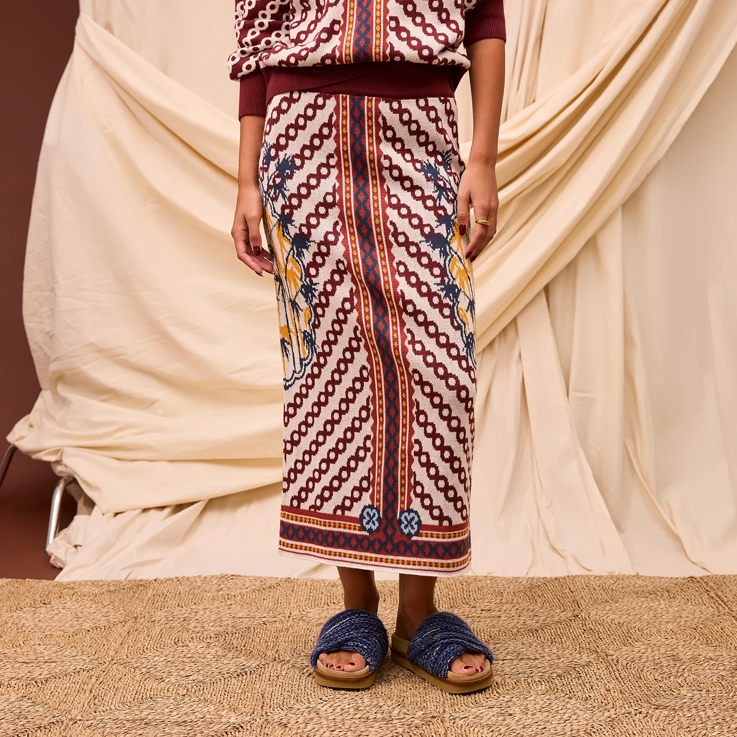Aneta Knit Maxi Skirt - Image 4