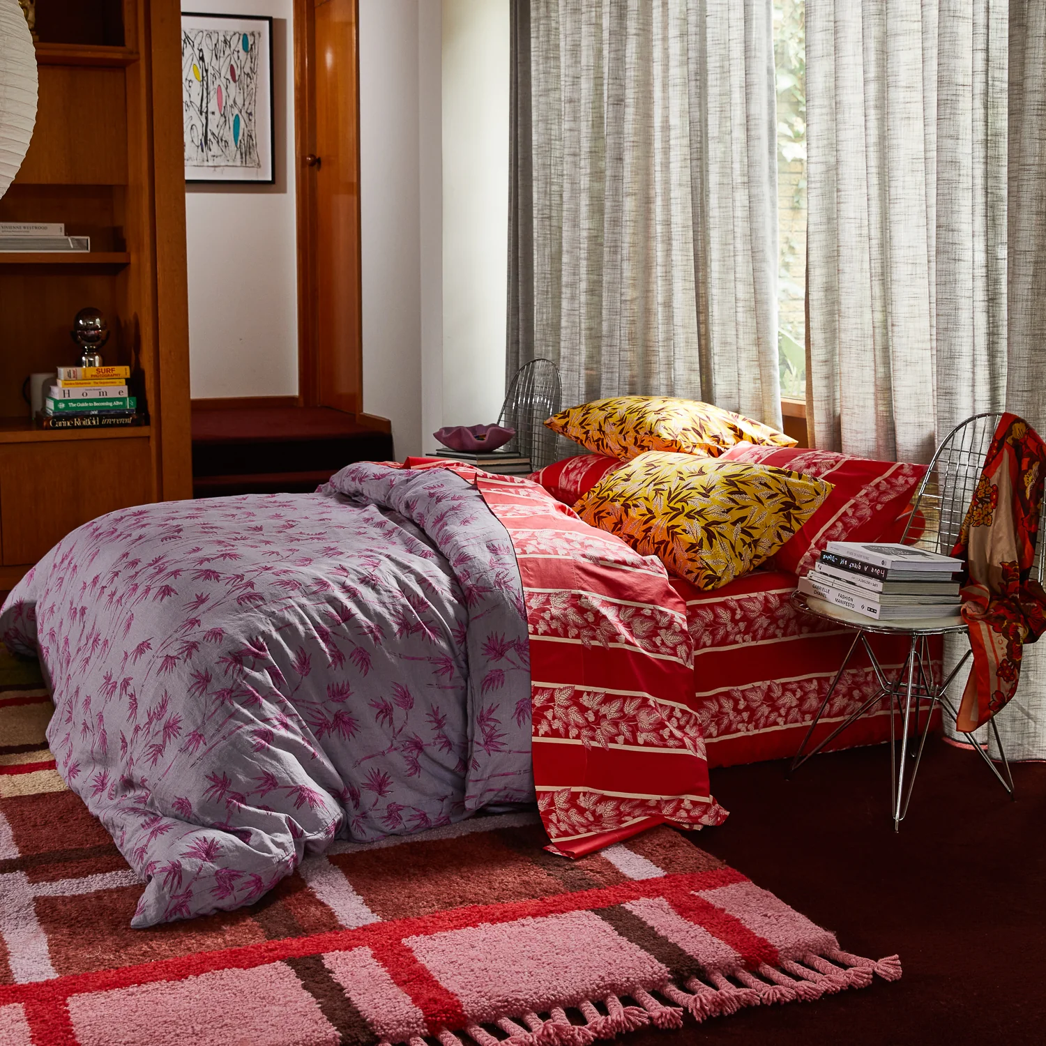 Aneta Linen Quilt Cover - Mink Grey - Image 3