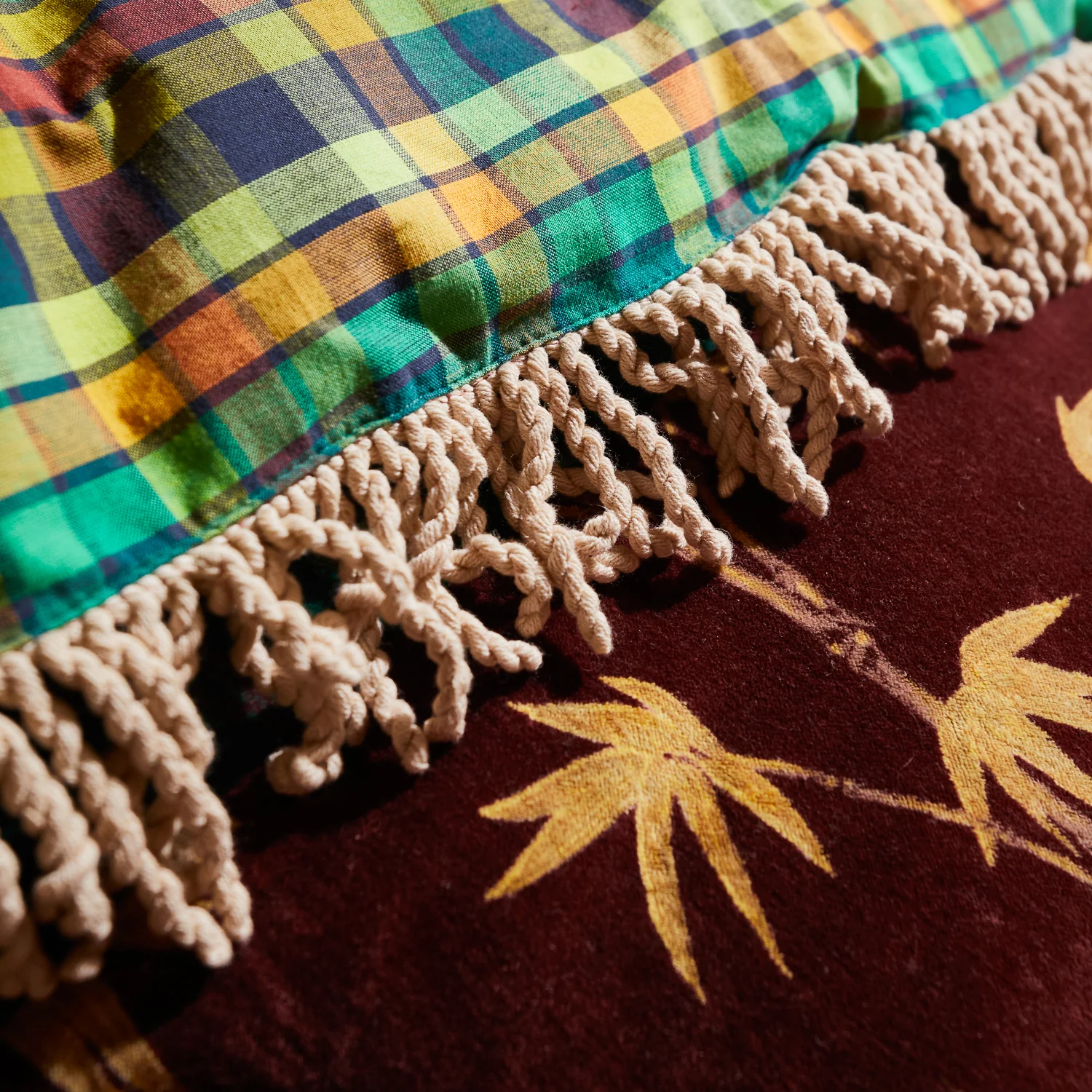 Aneta Patchwork Velvet Bedcover - Image 8