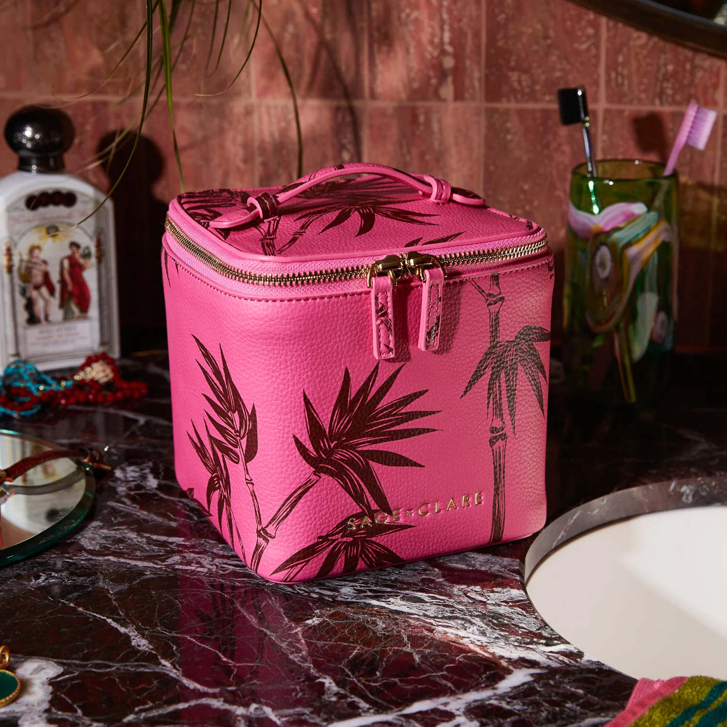 Aneta Small Vanity Case - Primrose - Image 4