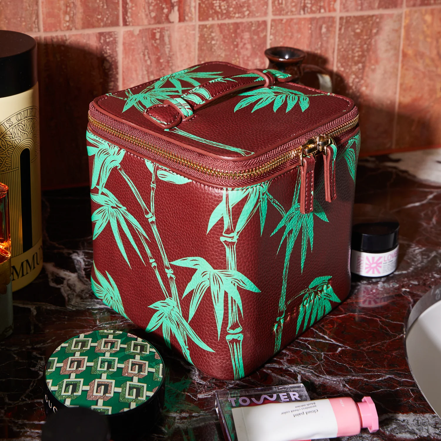 Aneta Small Vanity Case - Rosewood - Image 3