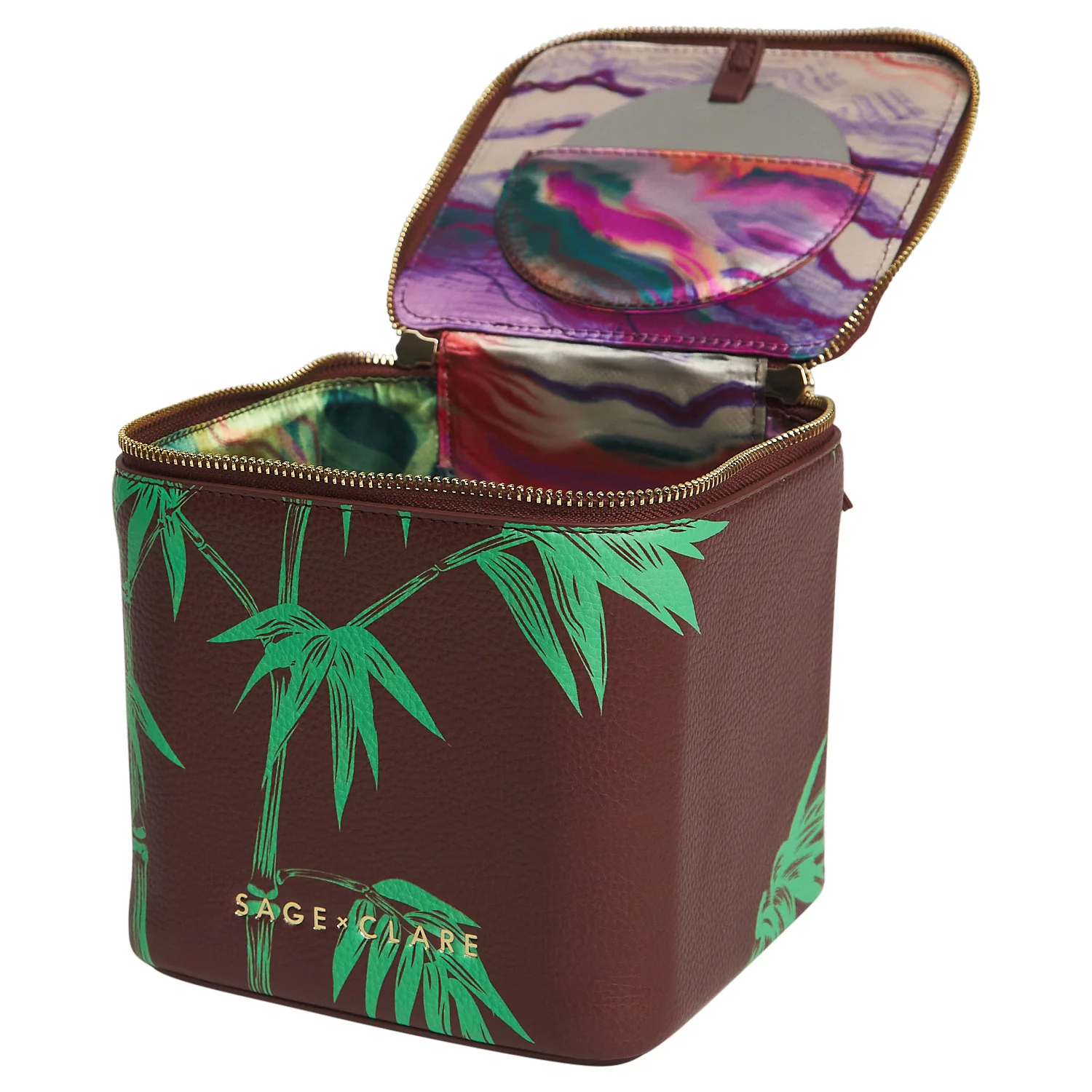 Aneta Small Vanity Case - Rosewood - Image 7