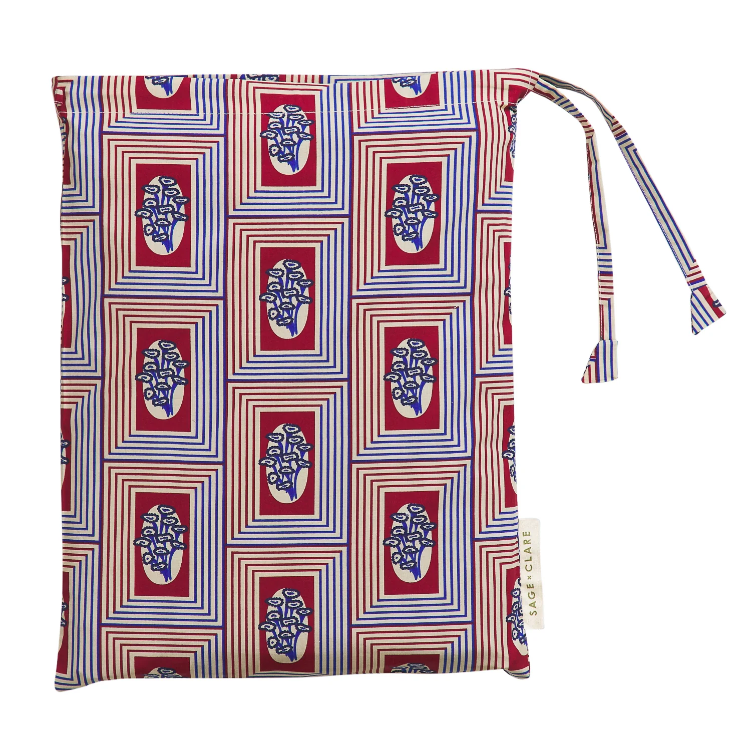 Antonella Cotton Pillowcase Set - Crimson - Image 6