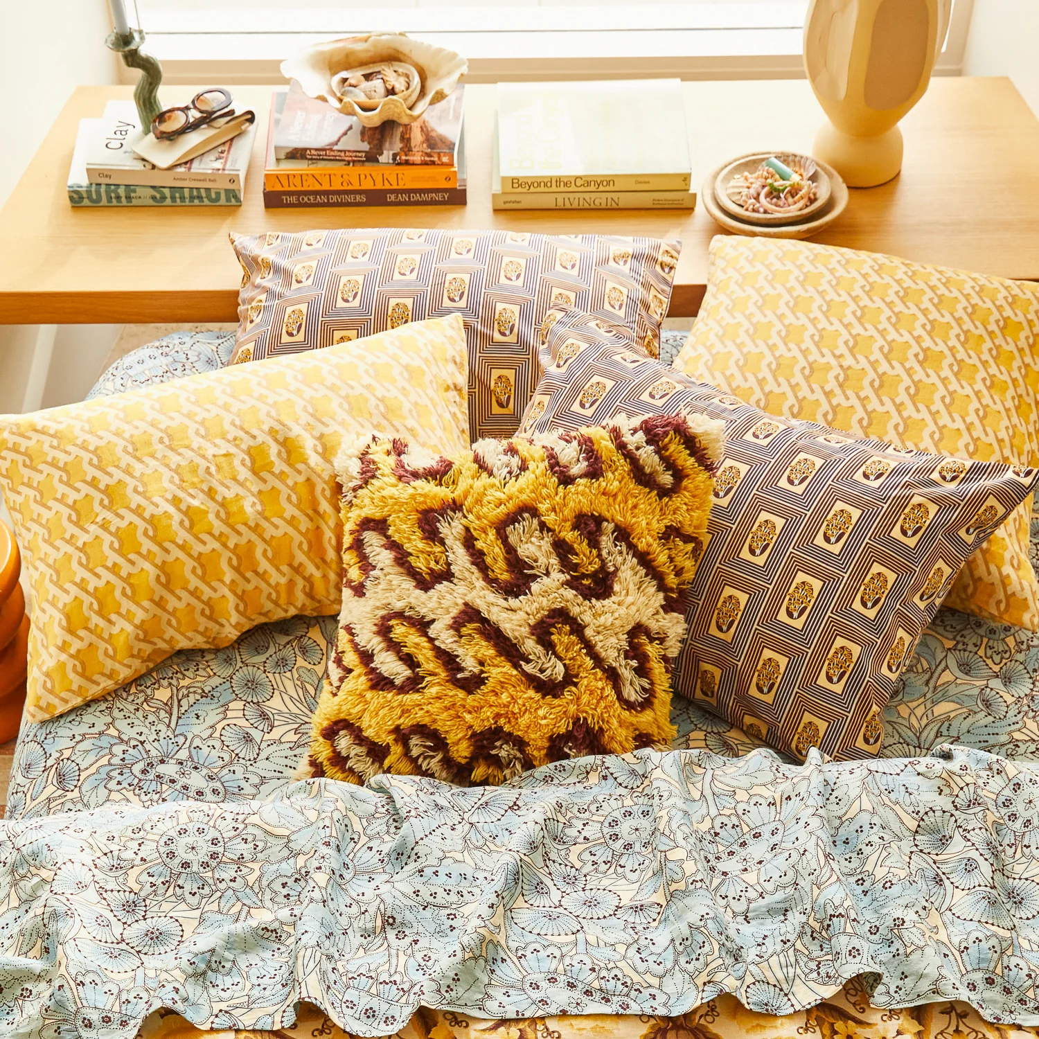 Antonella Cotton Pillowcase Set - Garnet - Image 5