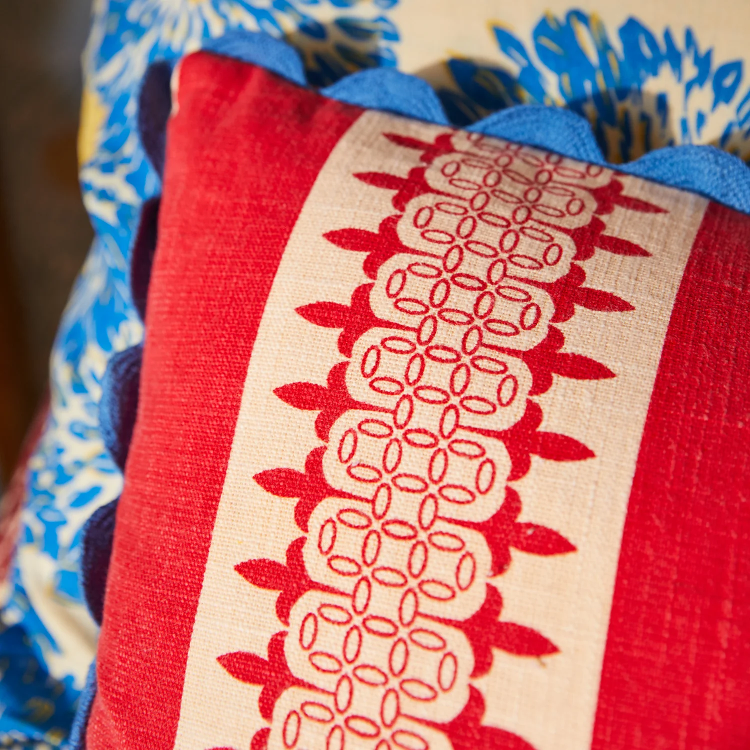 Antonella Cushion - Azure - Image 4