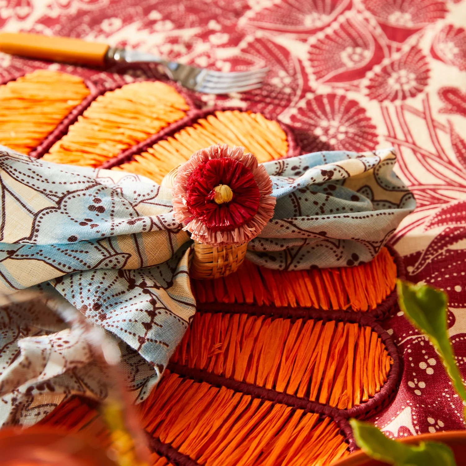 Aria Napkin Ring Set - Flame - Image 6