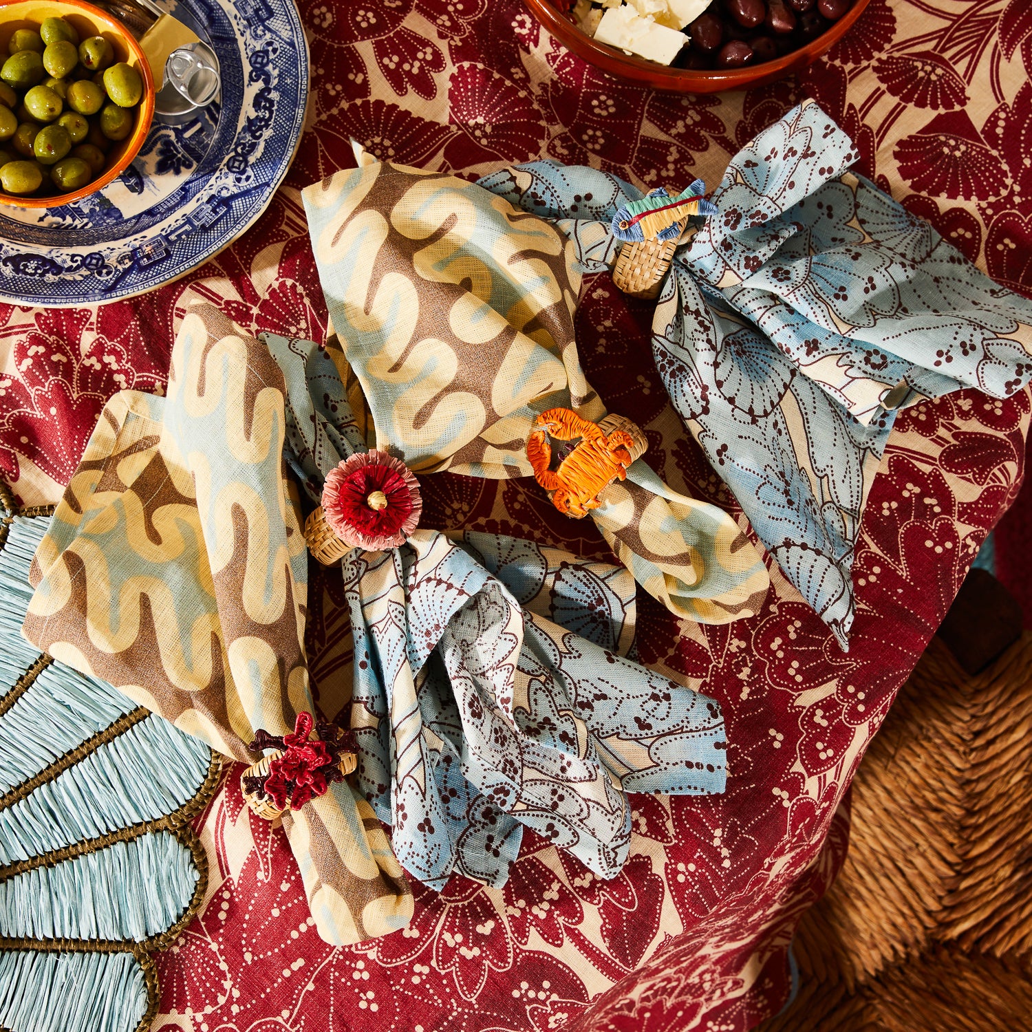 Aria Napkin Ring Set - Flame - Image 7