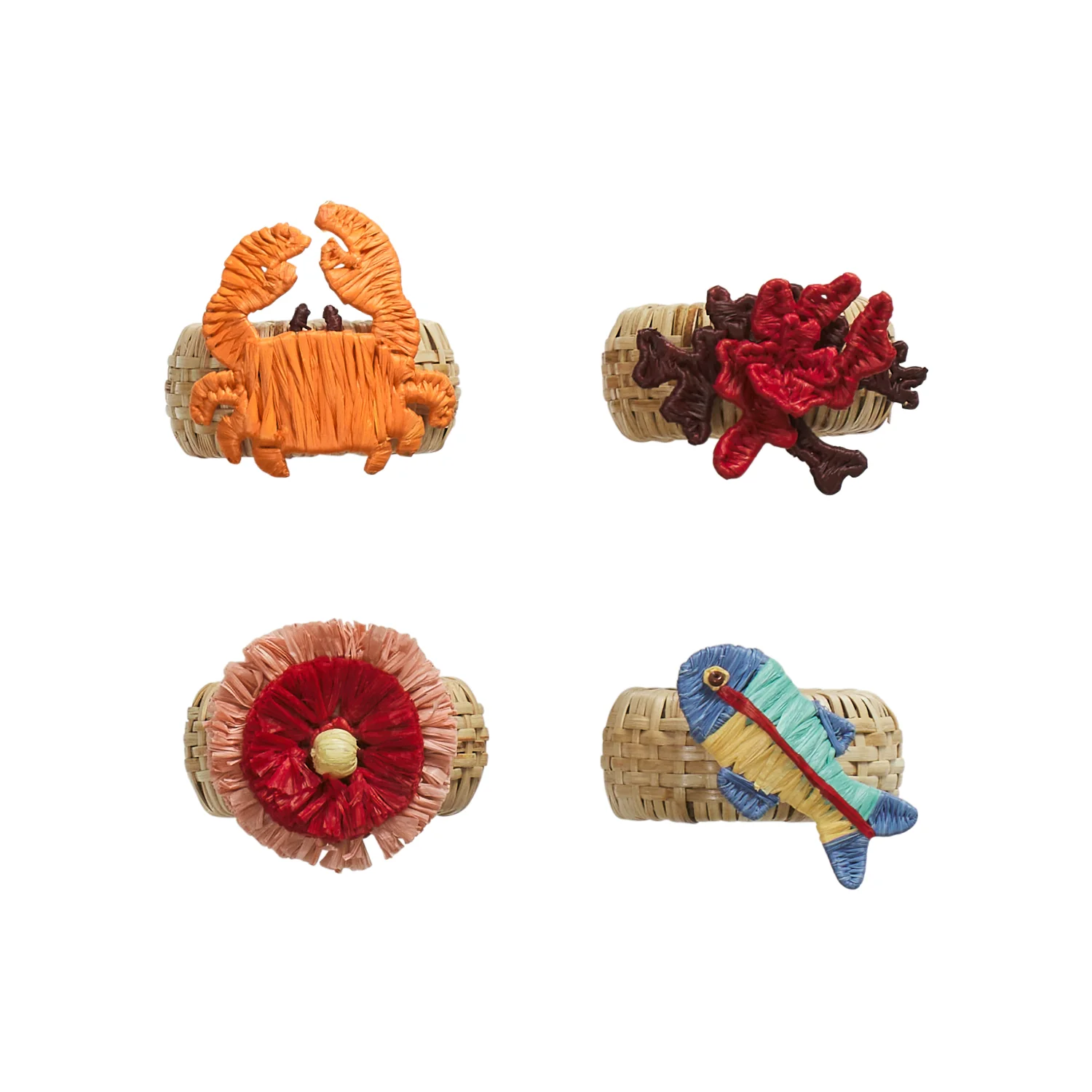 Aria Napkin Ring Set - Flame - Image 9