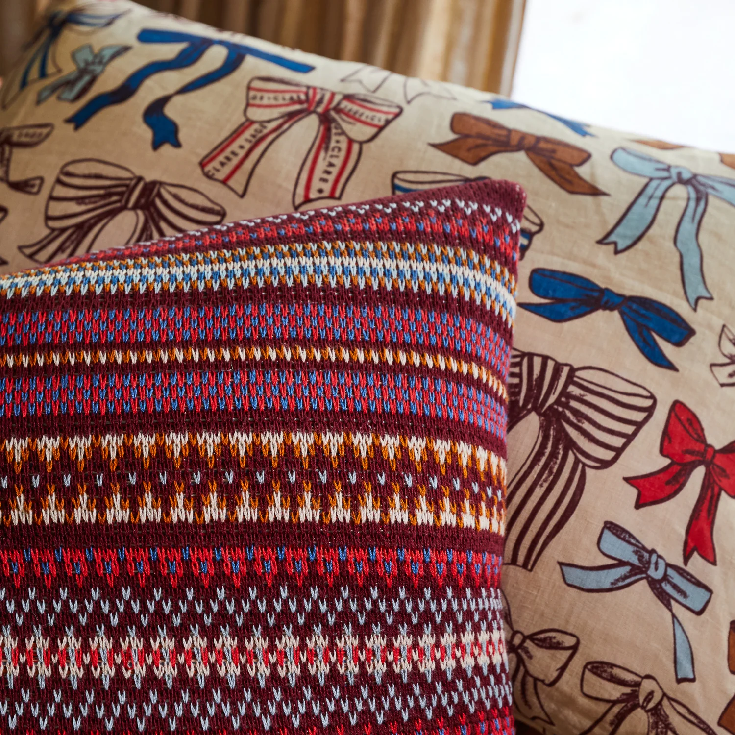 Arlette Knit Cushion - Mahogany - Image 5