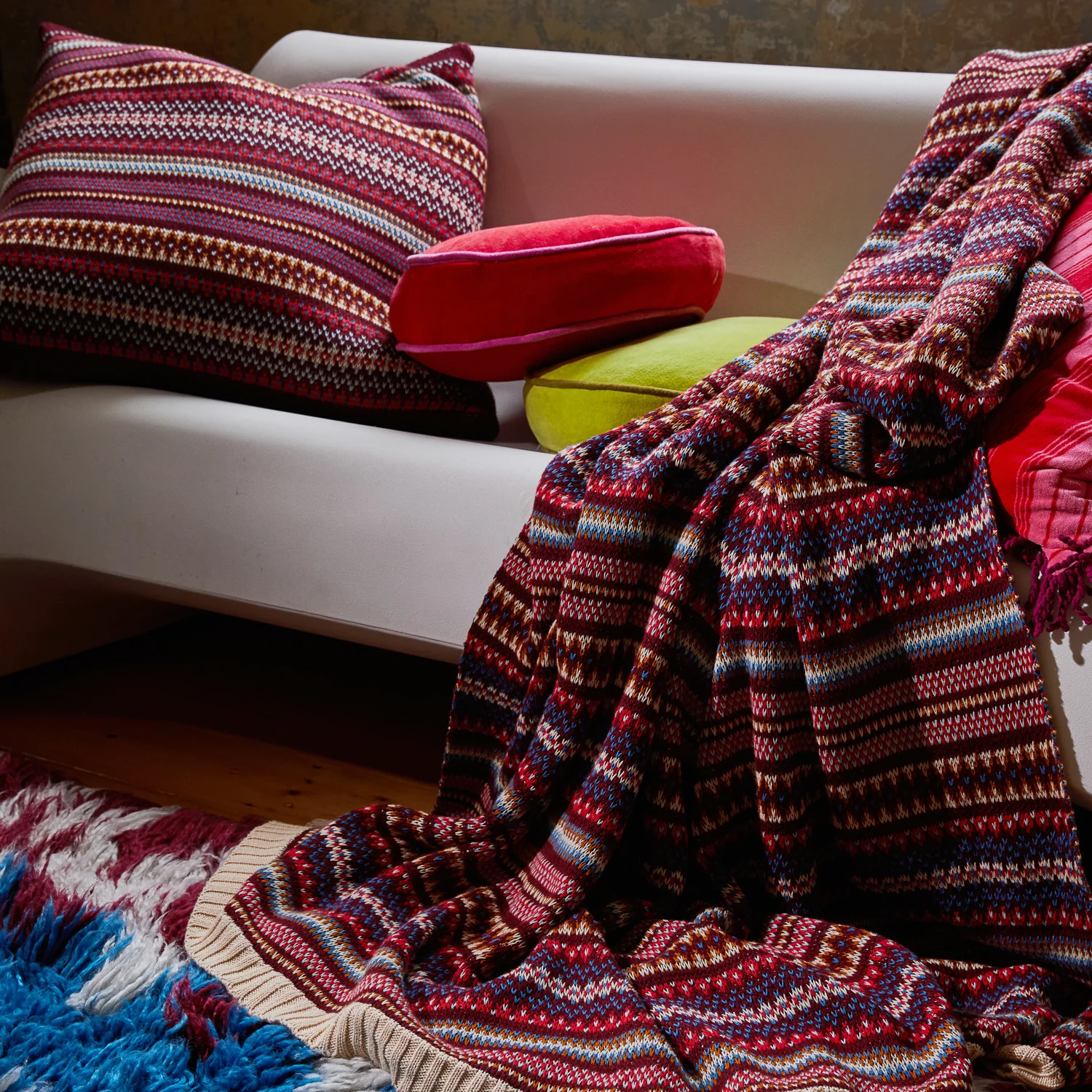 Arlette Knit Cushion - Mahogany - Image 6