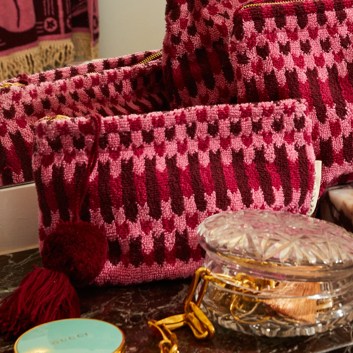 Arlette Terry Pouch - Cosmo Pink - Image 6
