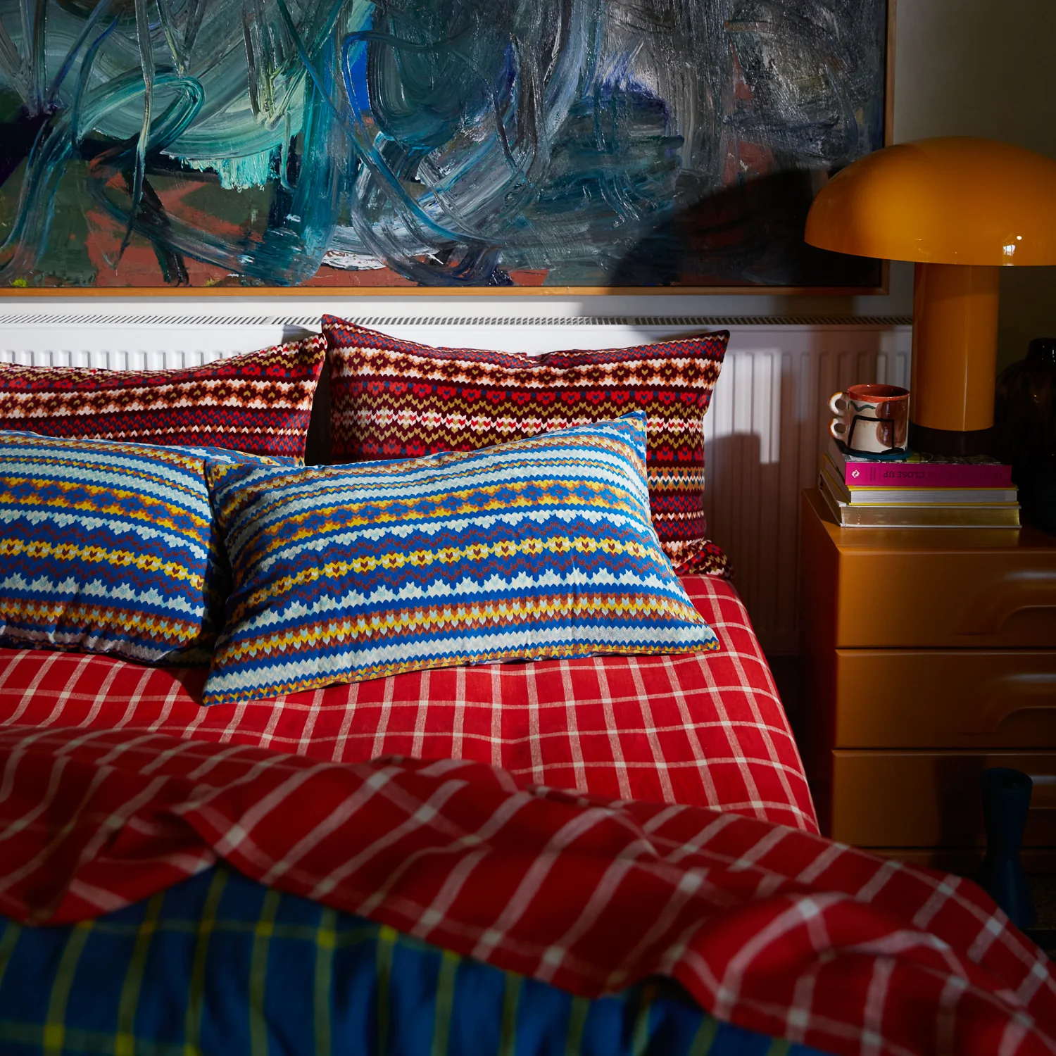 Arlette Velvet Printed Pillowcase - Capri - Image 3
