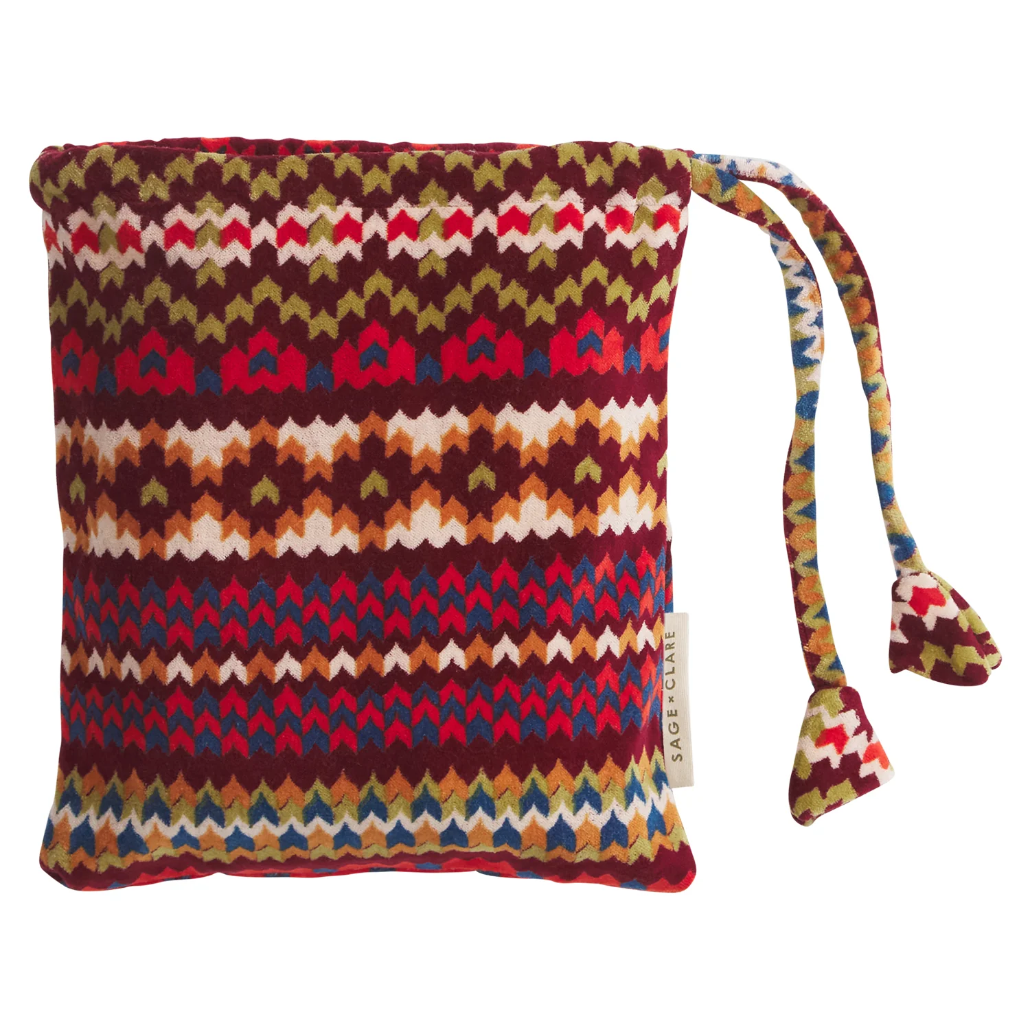 Arlette Velvet Printed Pillowcase - Mahogany - Image 7