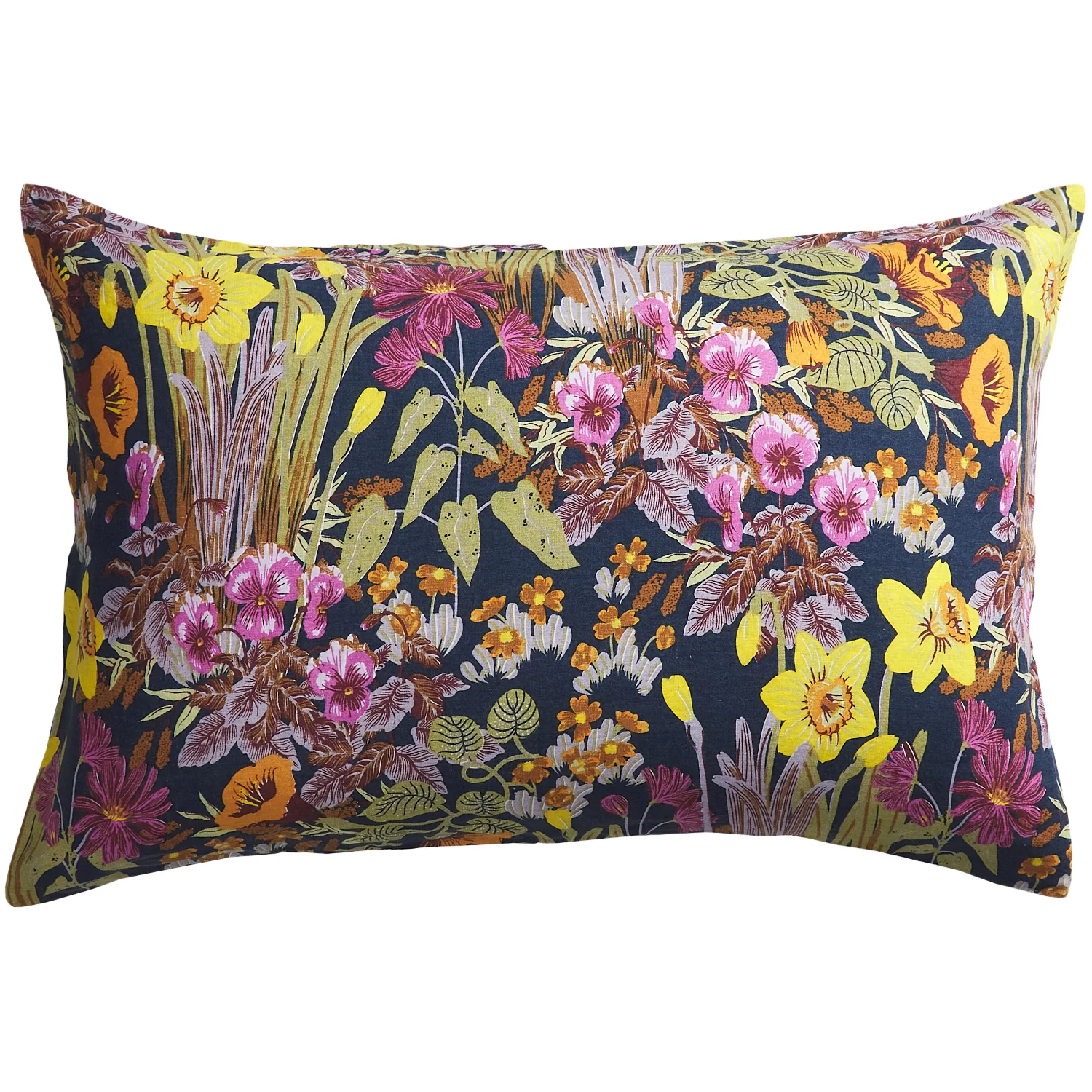 Babette Linen Pillowcase Set - Ink