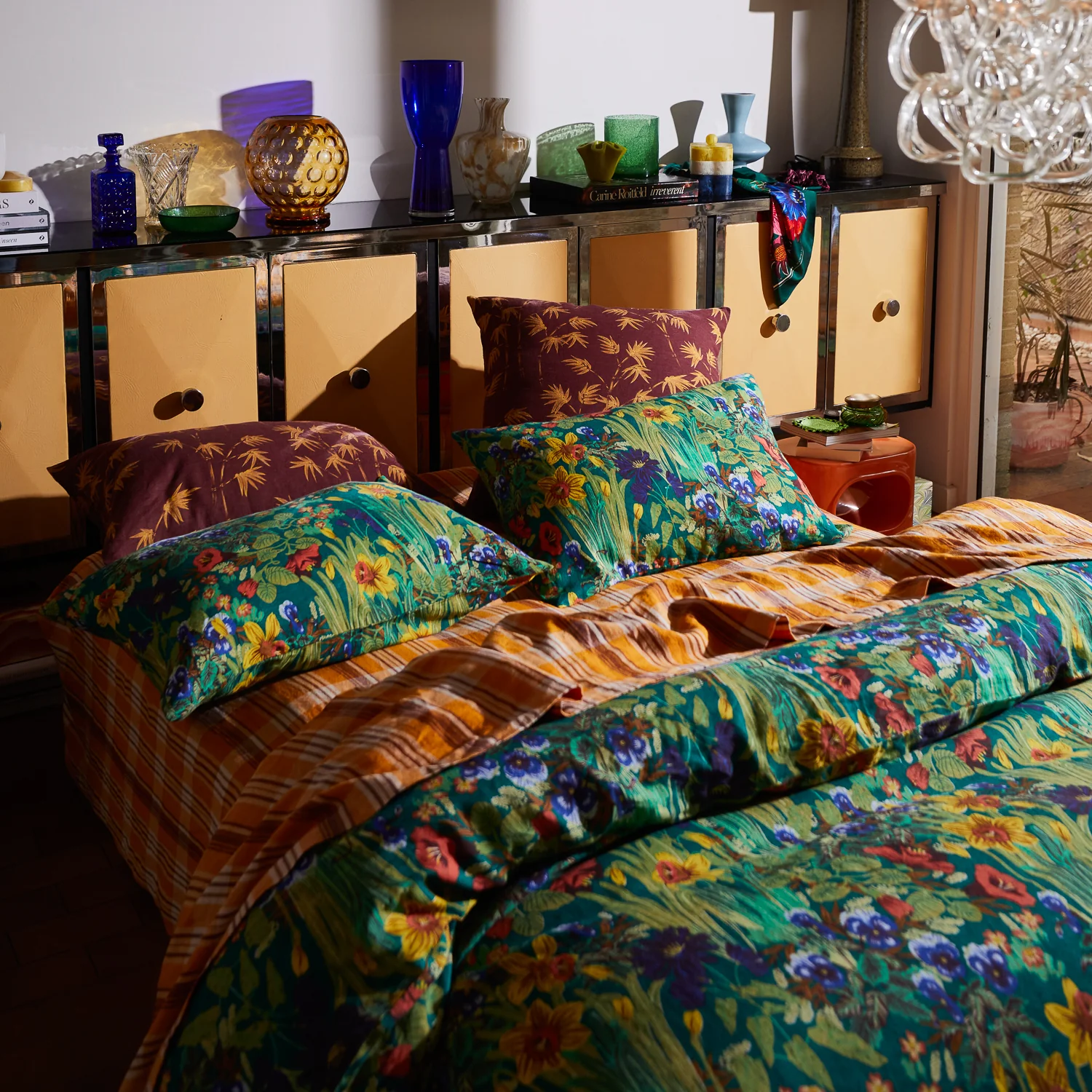 Babette Linen Pillowcase Set - Verdant - Image 3