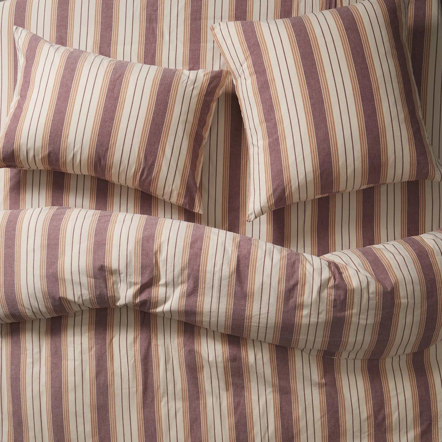 Brigitte Cotton Quilt Cover - Mahogany - Image 3