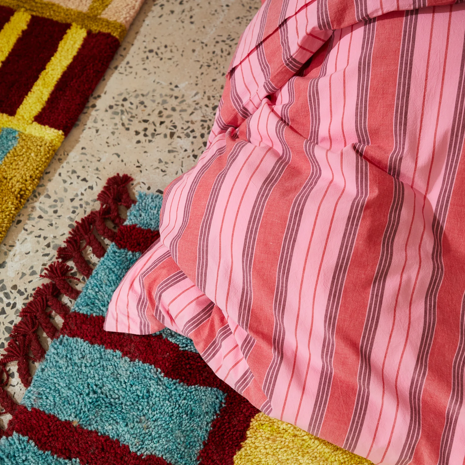 Brigitte Cotton Quilt Cover - Scarlet - Image 5