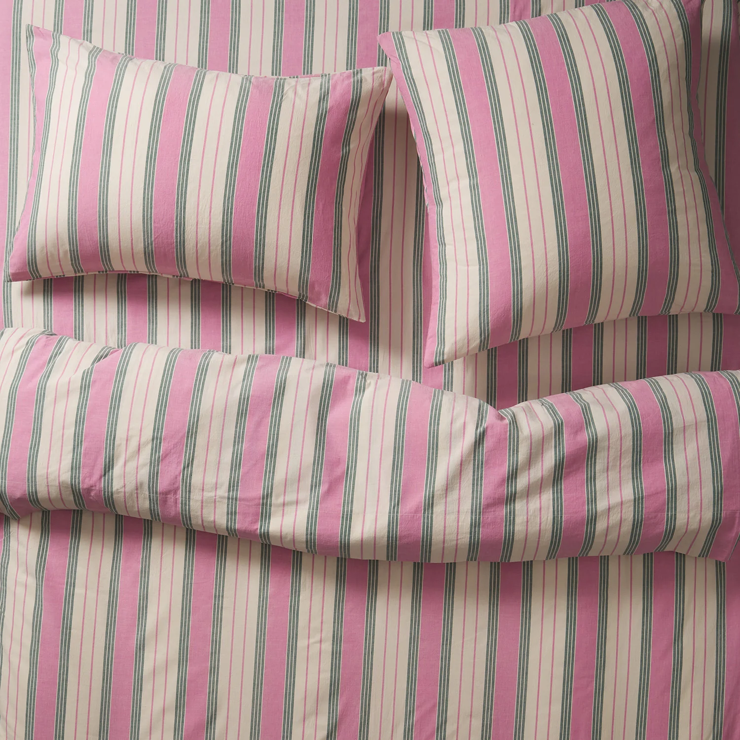 Brigitte Cotton Sheets - Fuchsia - Image 3