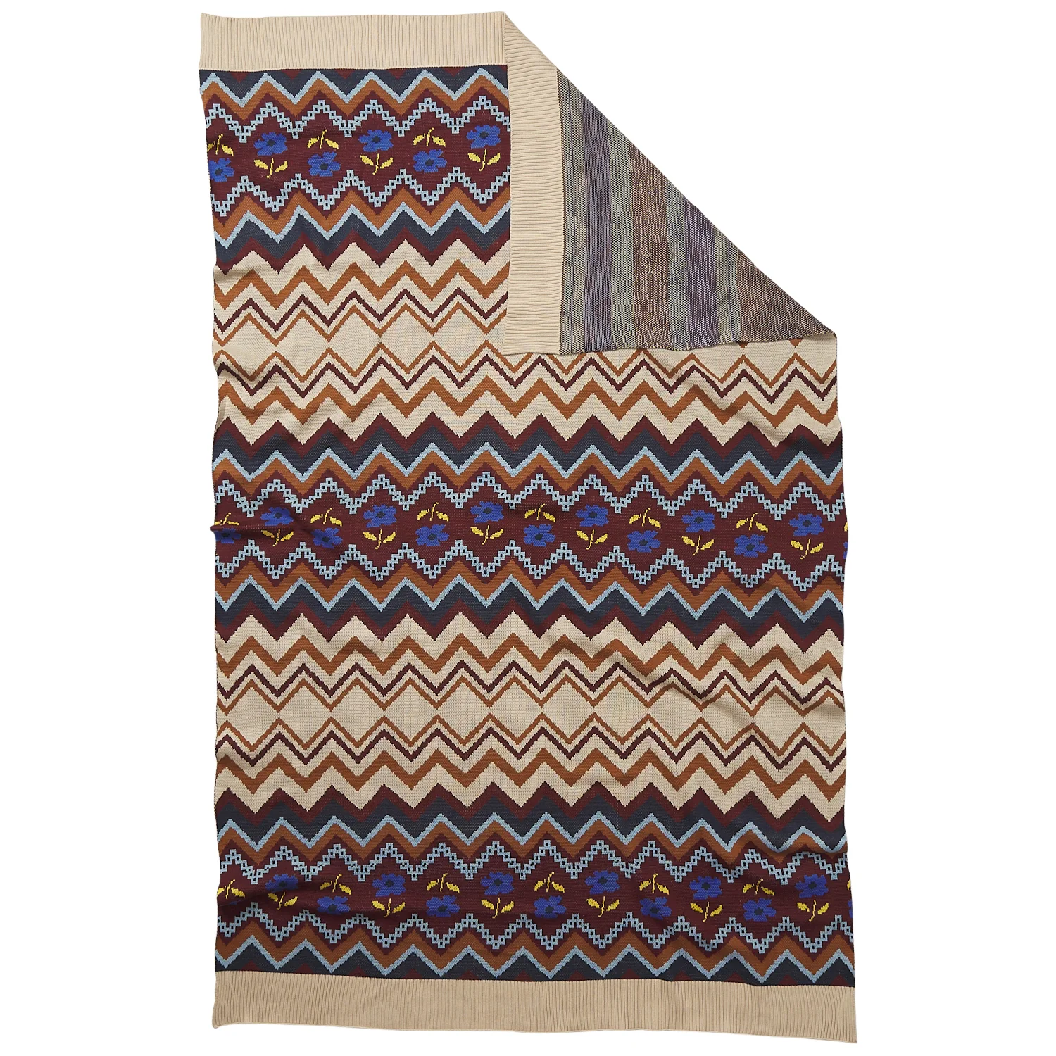 Calina Cotton Knit Blanket - Ink - Image 10
