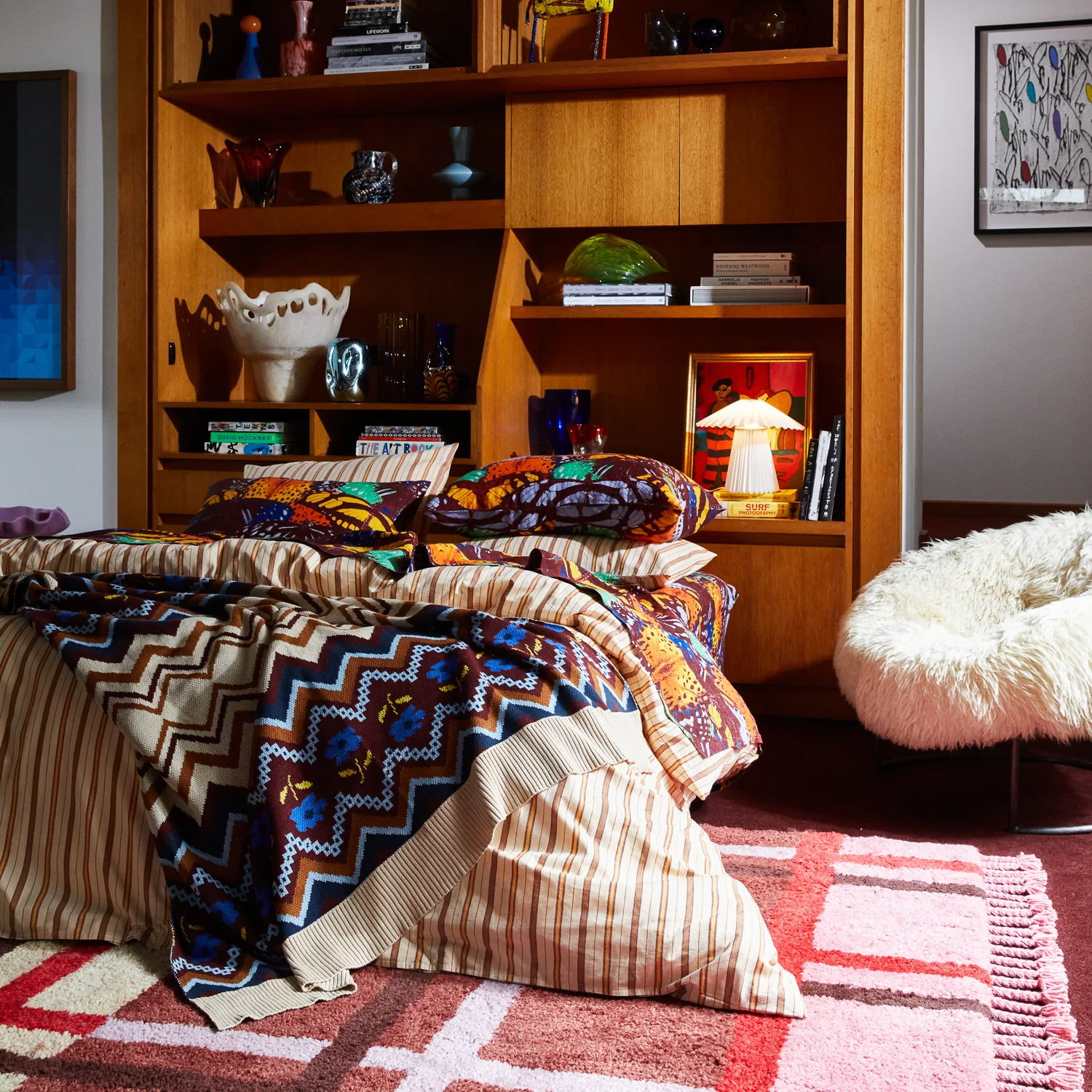 Calina Cotton Knit Blanket - Ink - Image 6