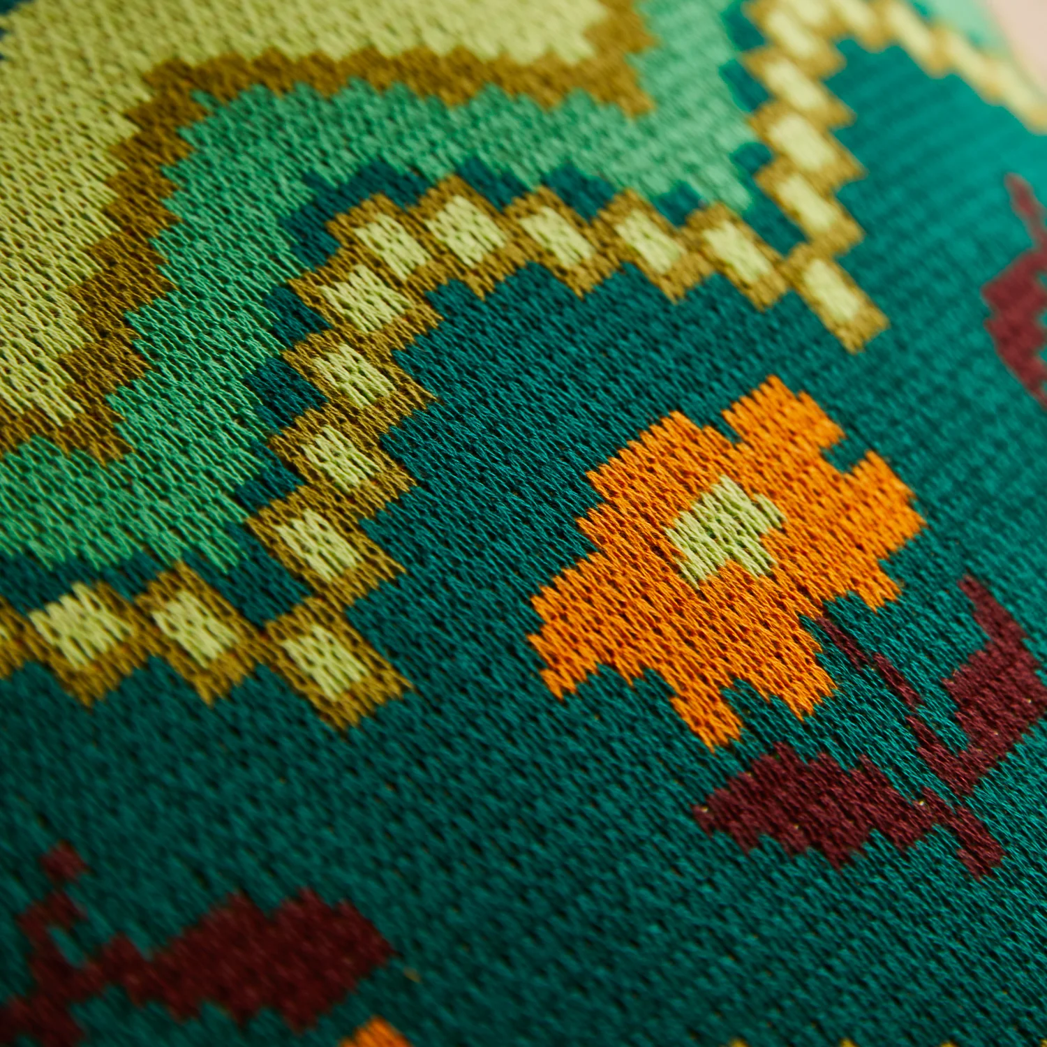 Calina Knit Cushion - Verdant - Image 3