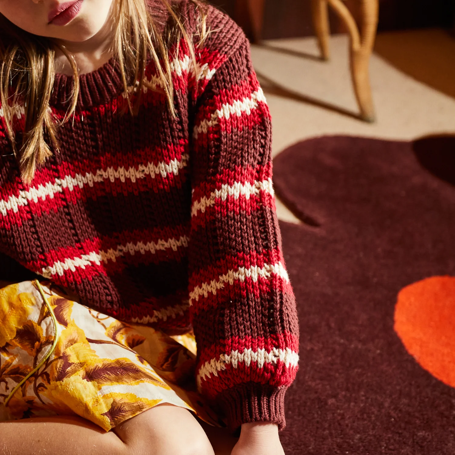 Carmila Kids Knit Jumper - Garnet - Image 5
