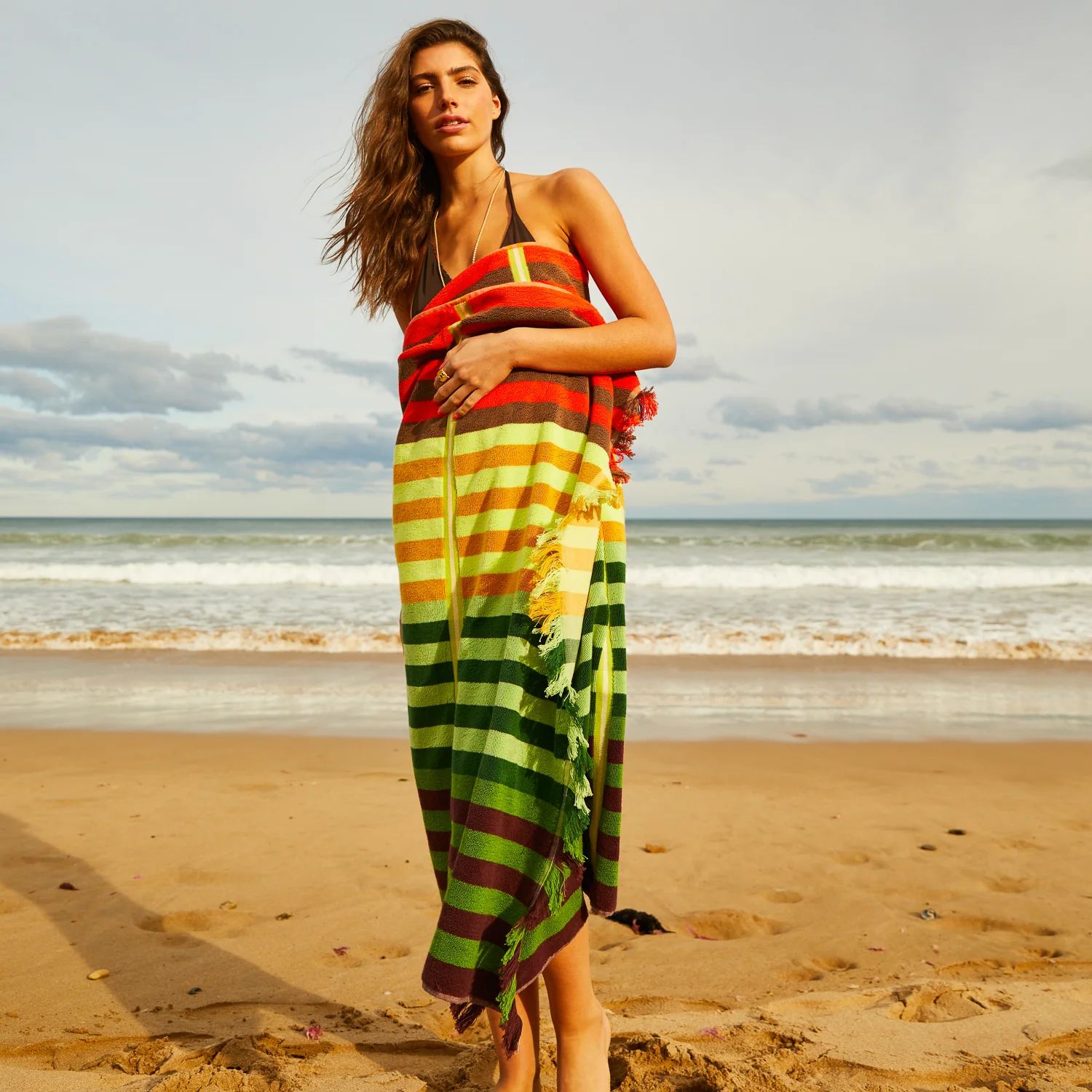Chiara Bath Sheet - Zest - Image 3