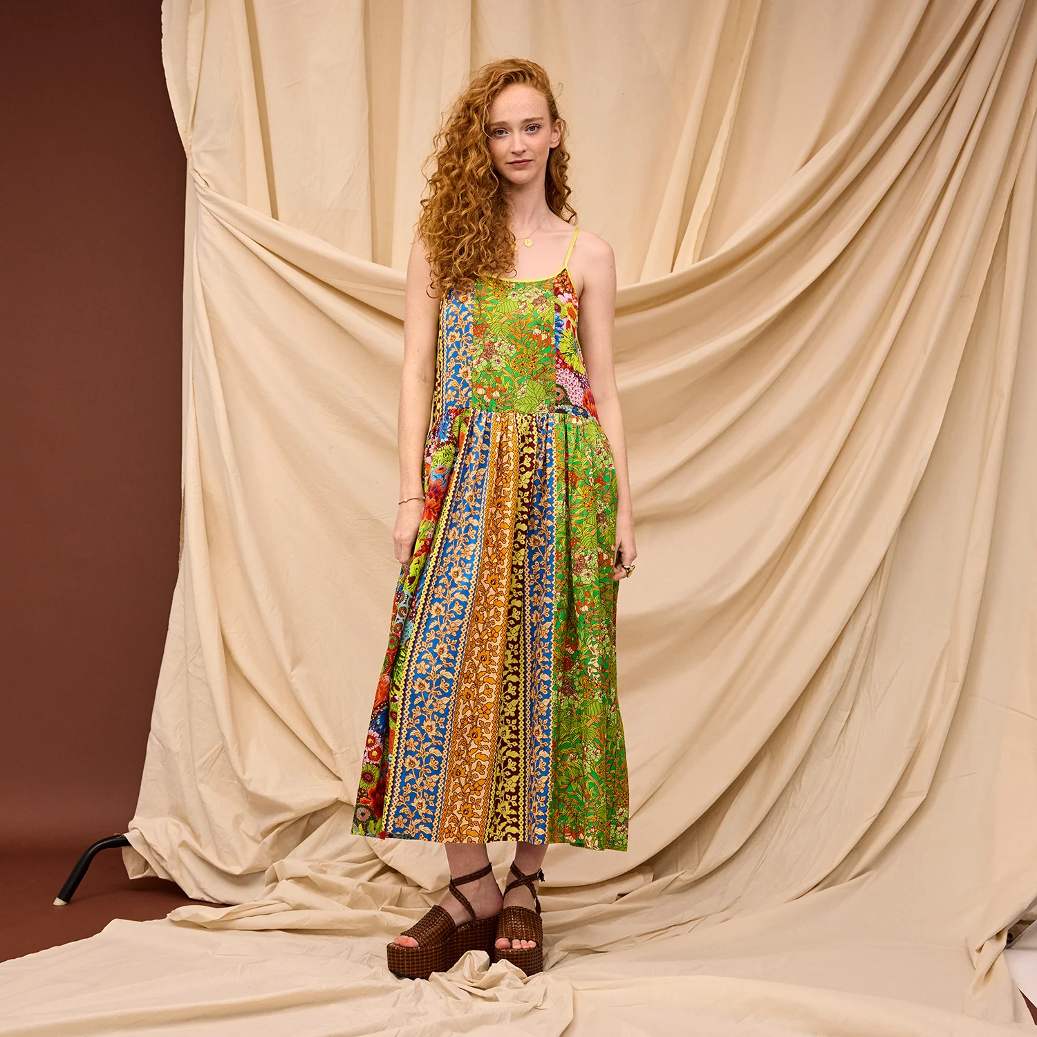 Claudia Patchwork Dress - Image 5