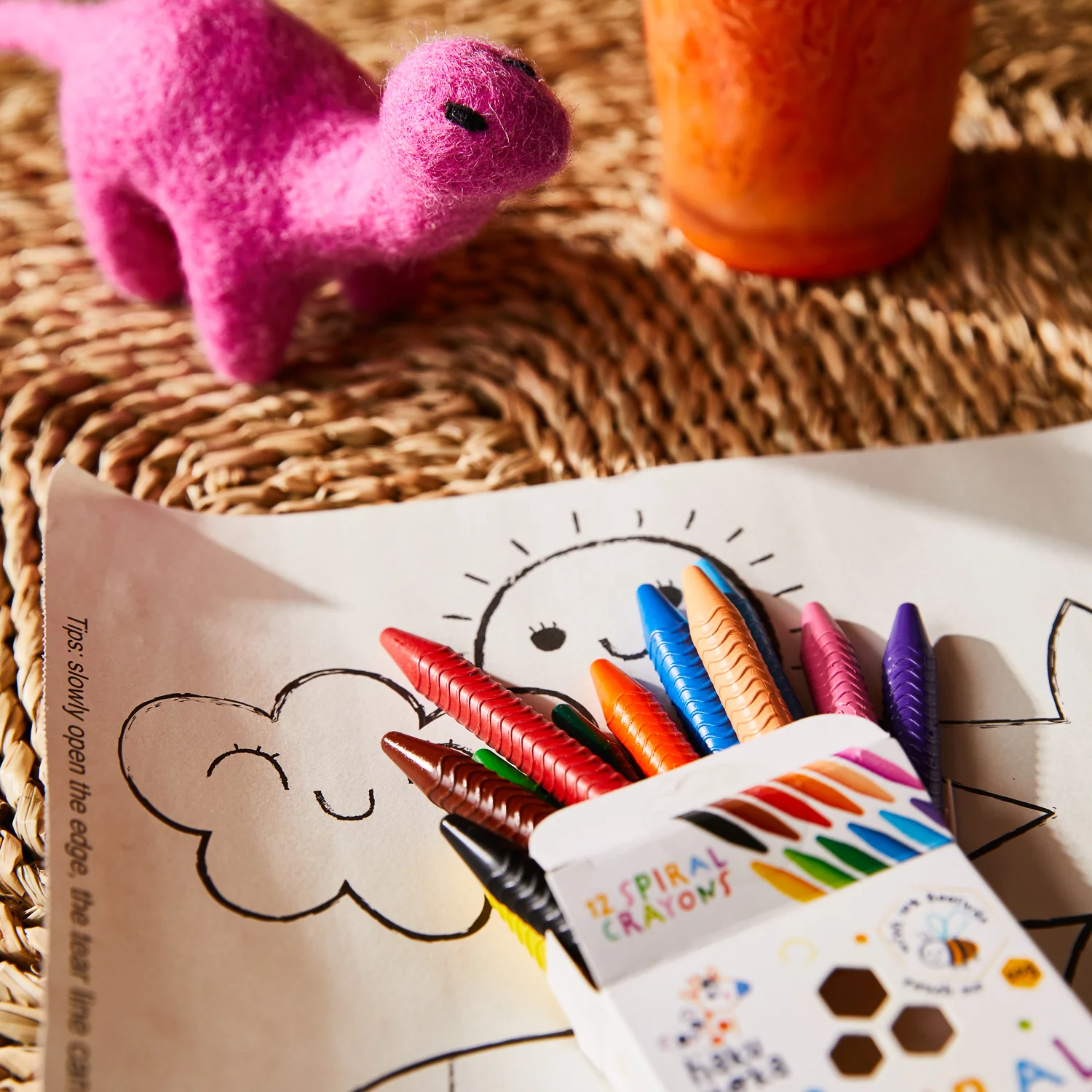 Colouring Roll Kit - Dino World - Image 2