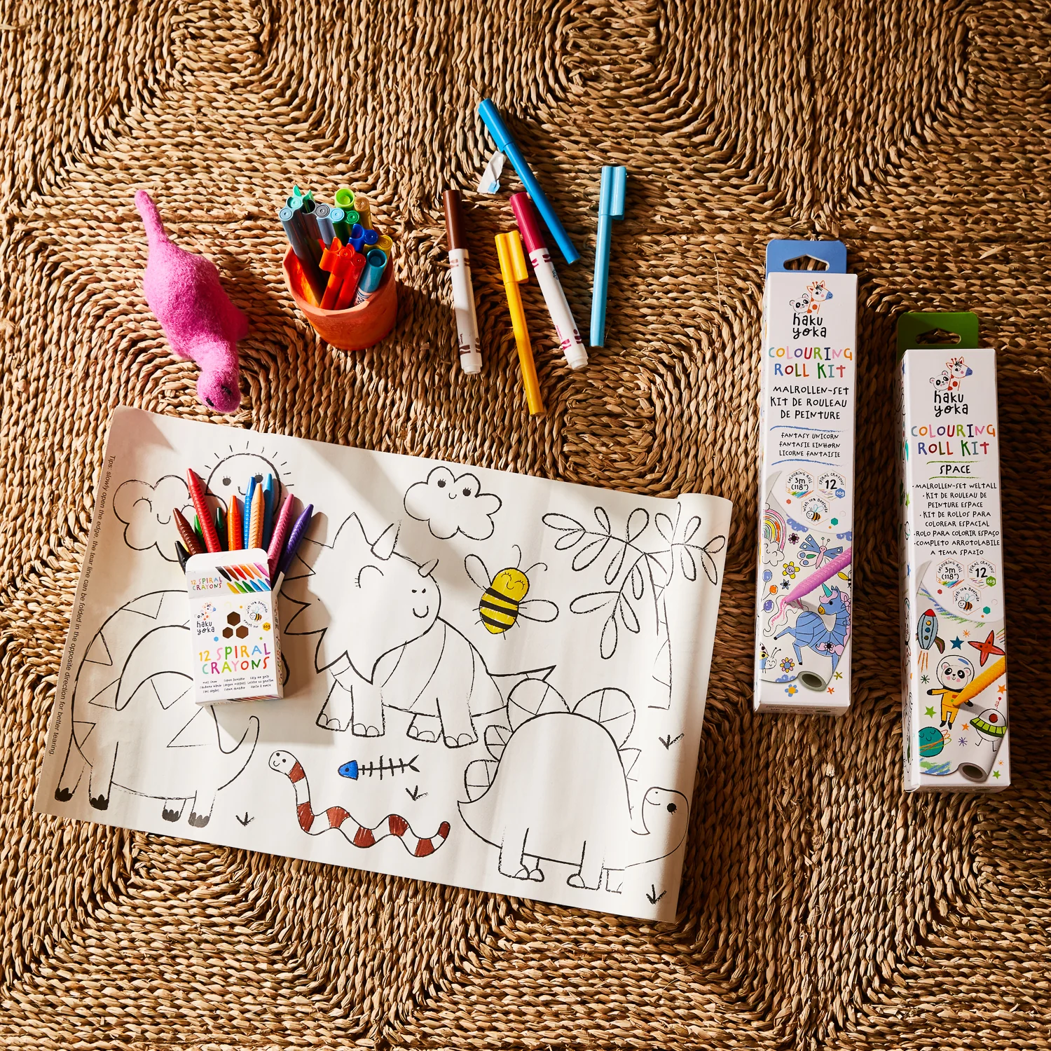 Colouring Roll Kit - Dino World - Image 3