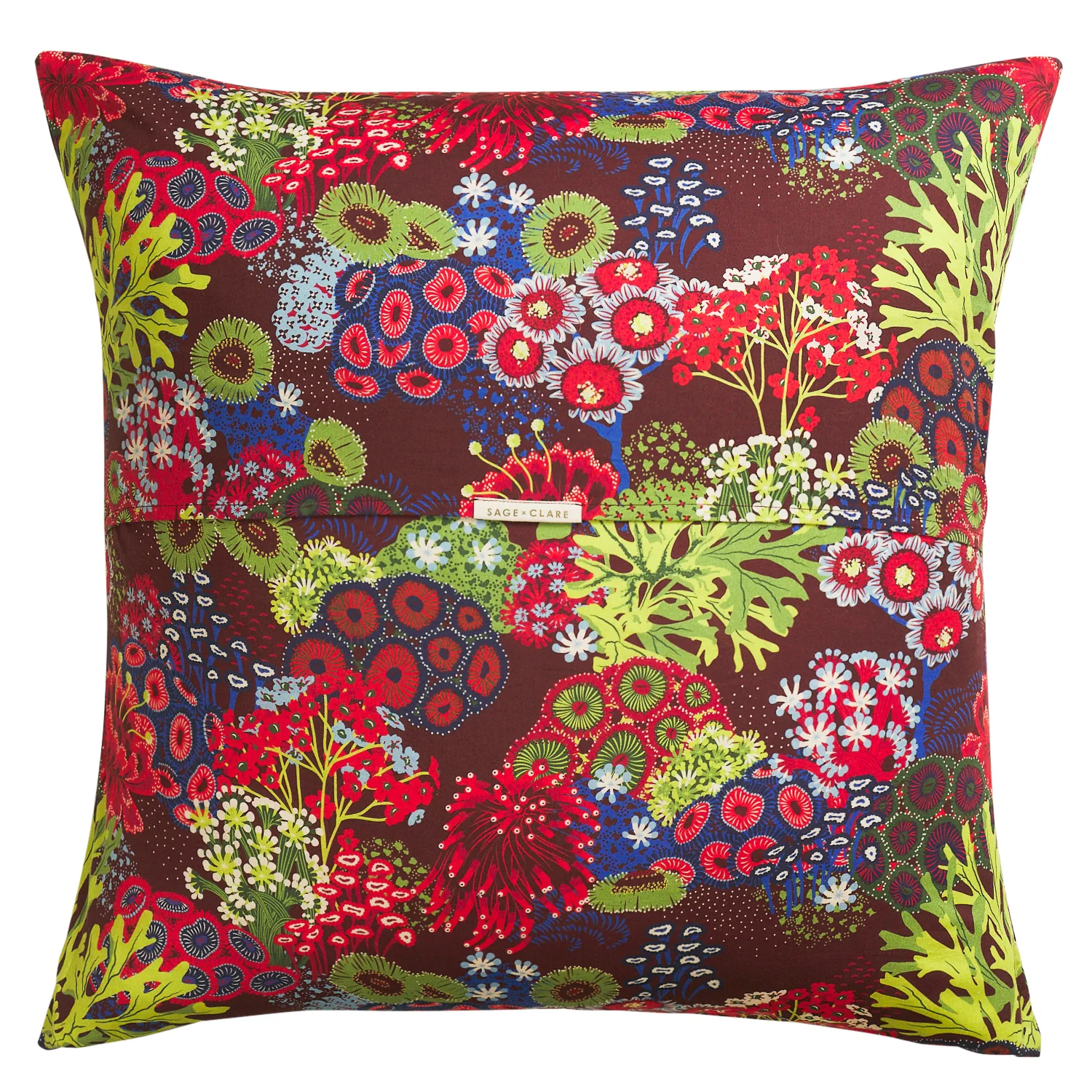 Cora Cotton Euro Pillowcase Set - Garnet - Image 4