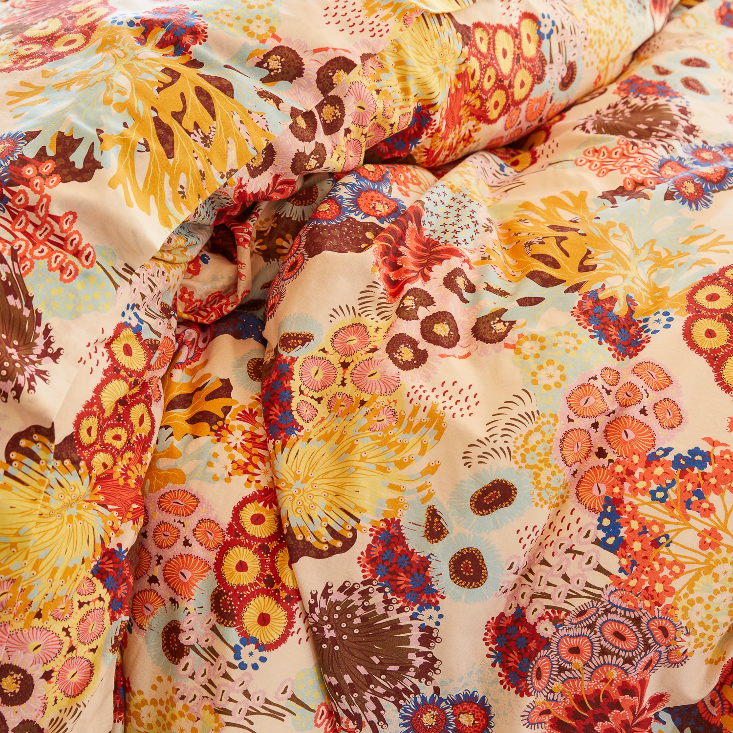 Cora Cotton Quilt Cover - Pearl - Image 6