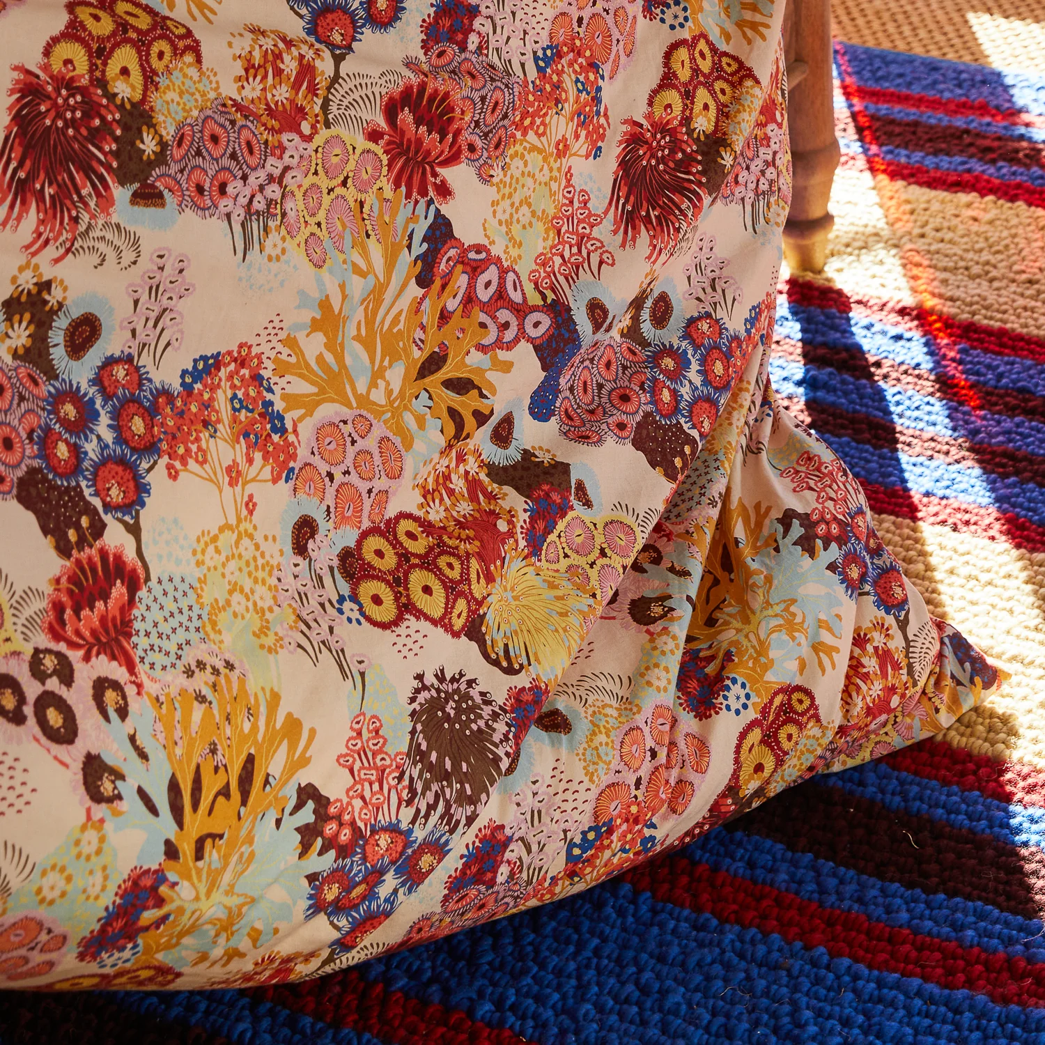 Cora Cotton Quilt Cover - Pearl - Image 7
